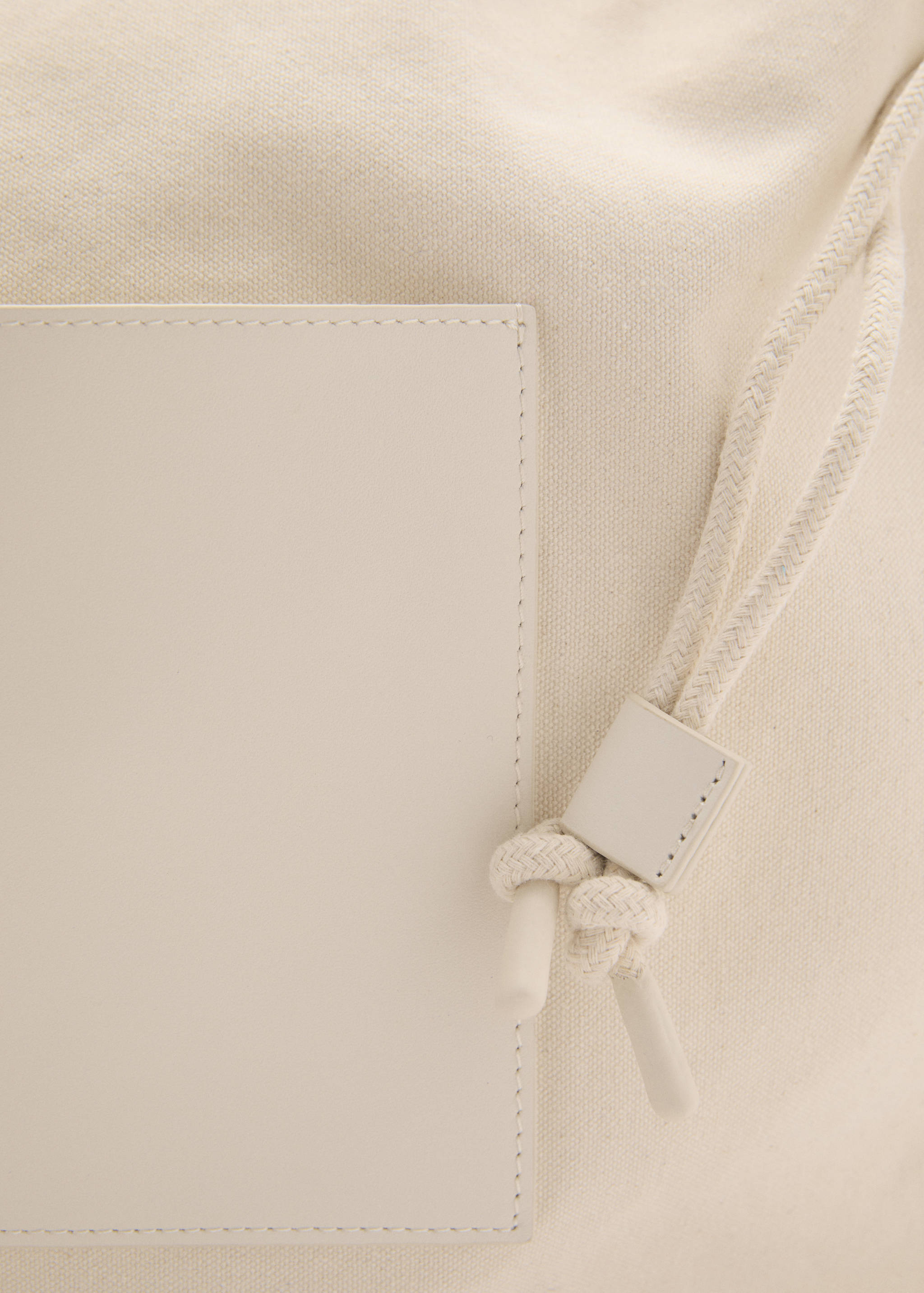 Leather-blend shopper bag - Details of the article 1