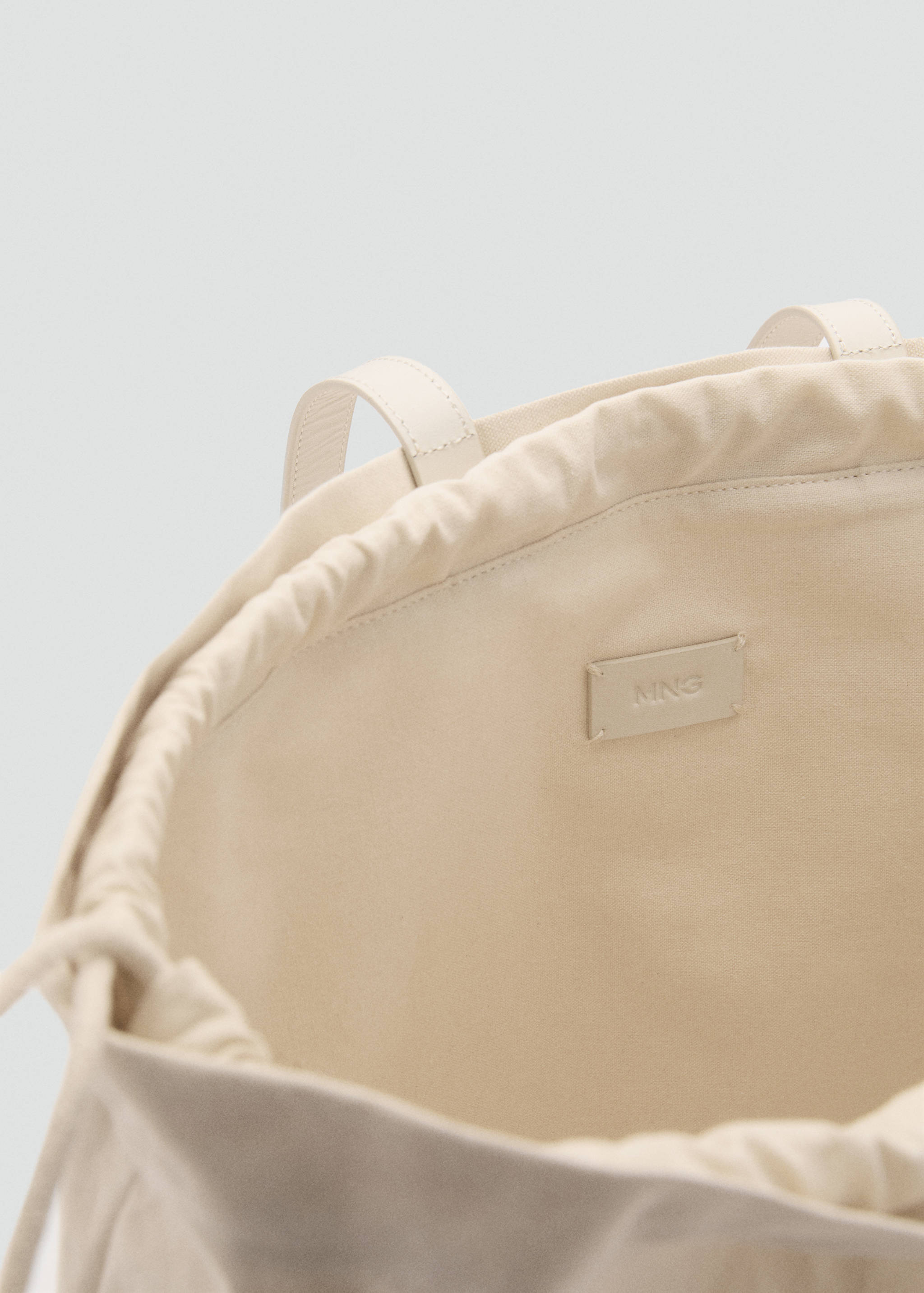 Leather-blend shopper bag - Details of the article 2