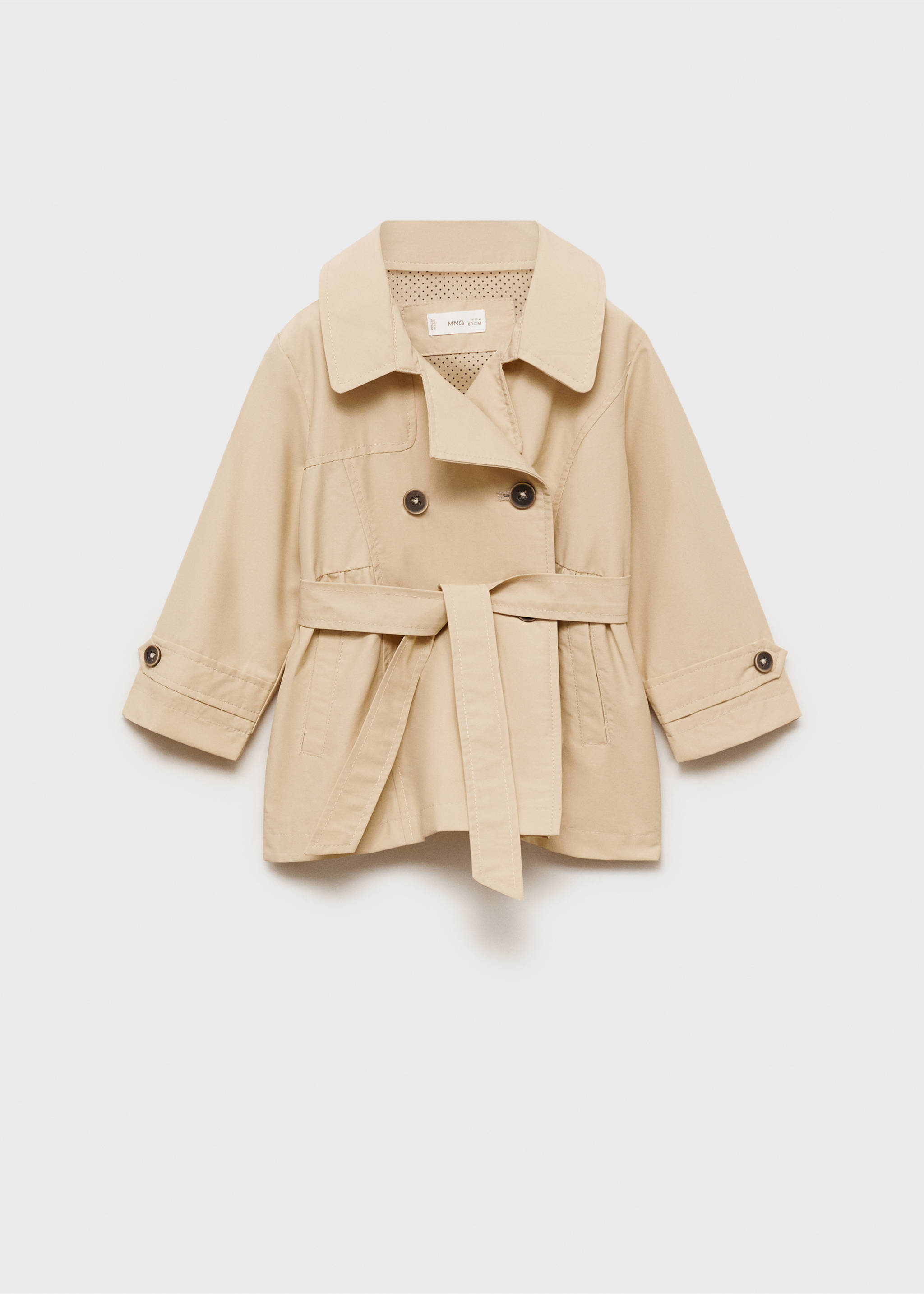Buttons trench waistcoat - Article without model, Sand. Ref: 87053634-00.