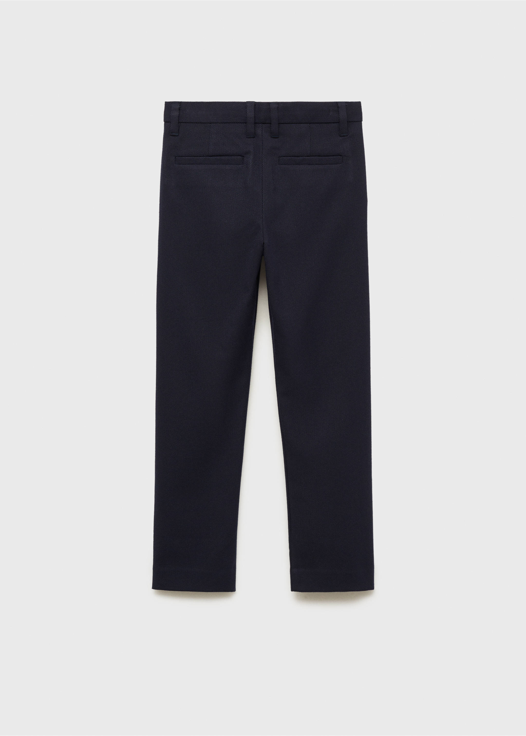 Cotton chinos - Reverse of the article, Dark Navy. Ref: 87053636-00.