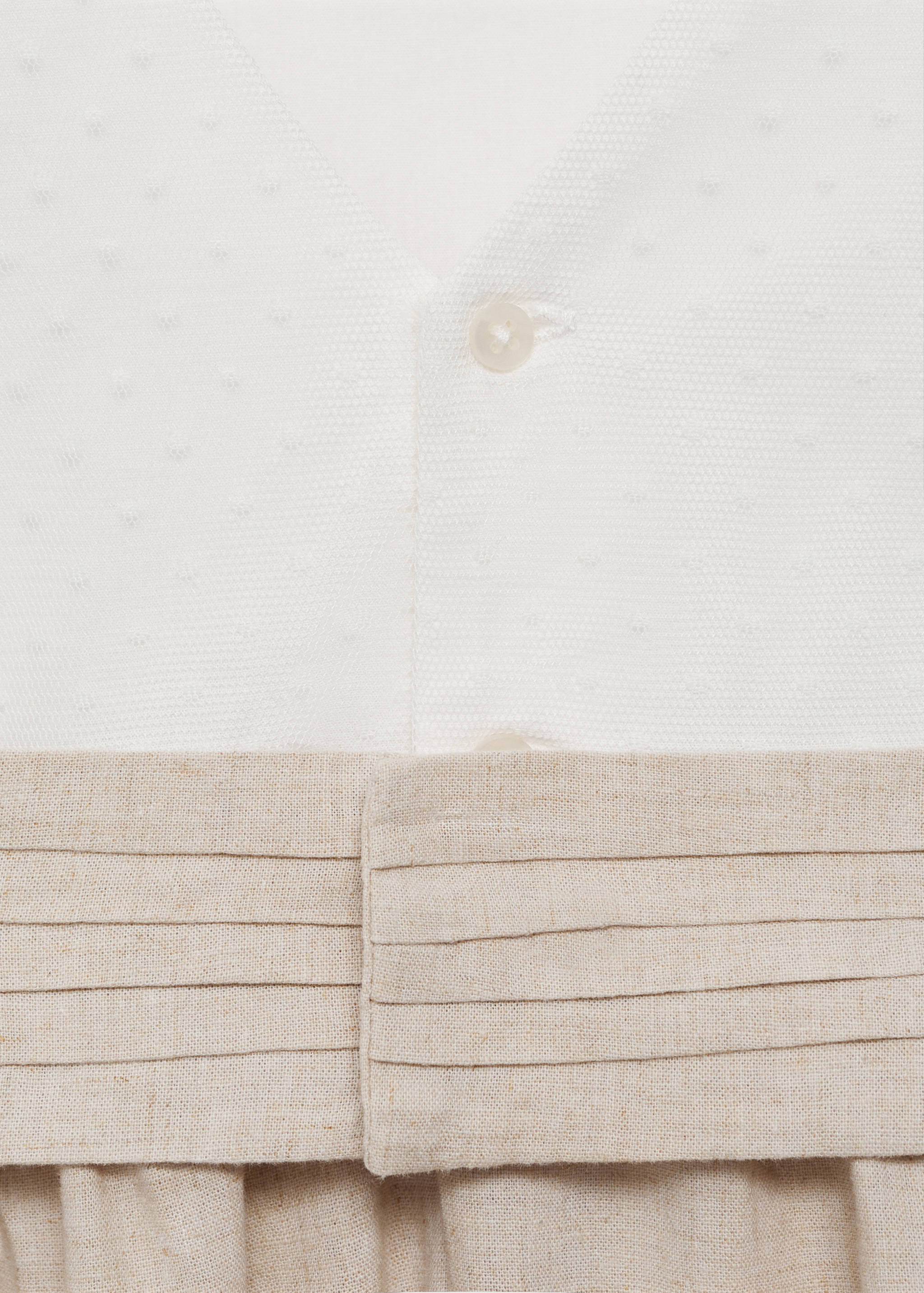 Contrast skirt dress - Details of the article 0