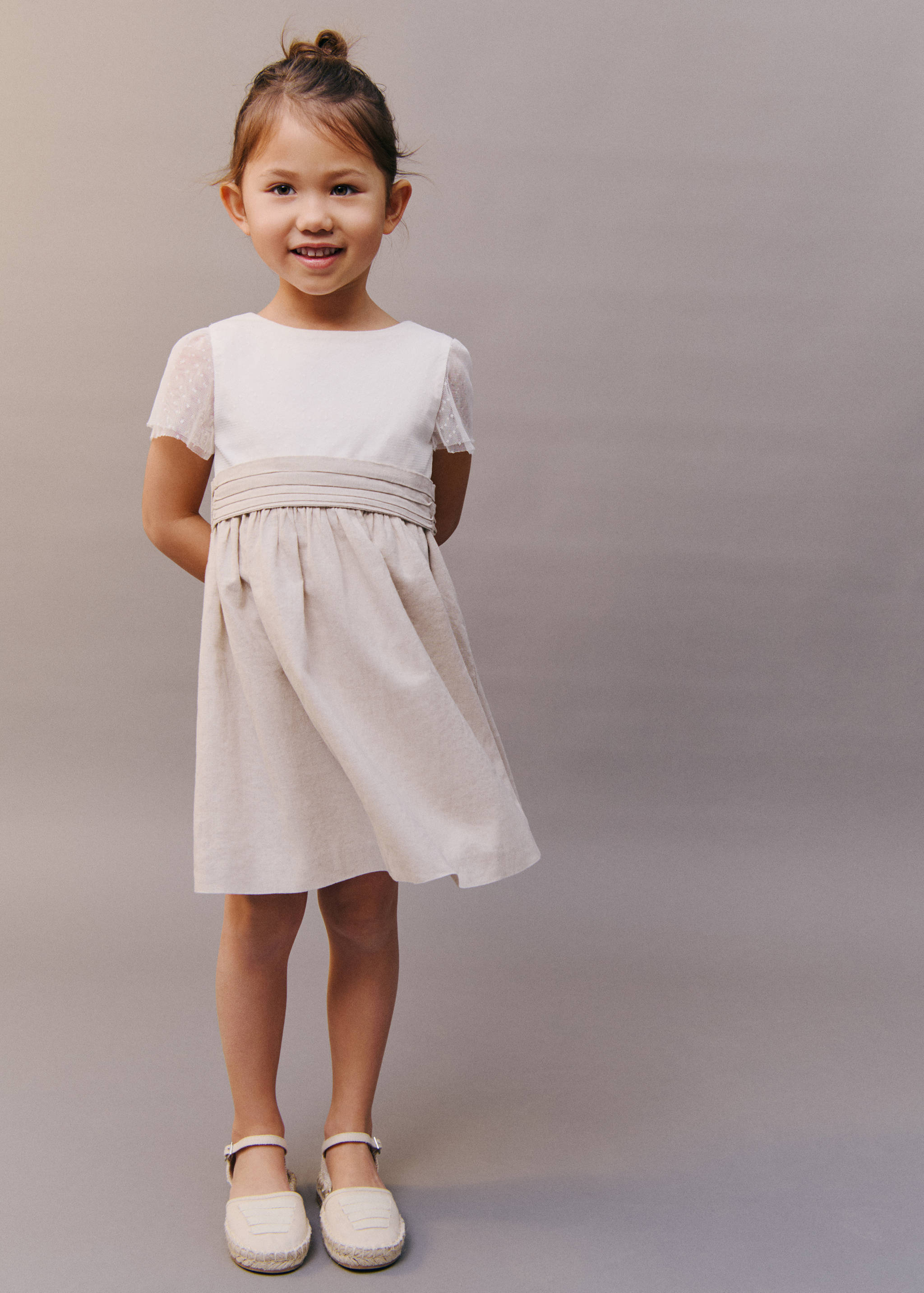 Contrast skirt dress - Details of the article 5