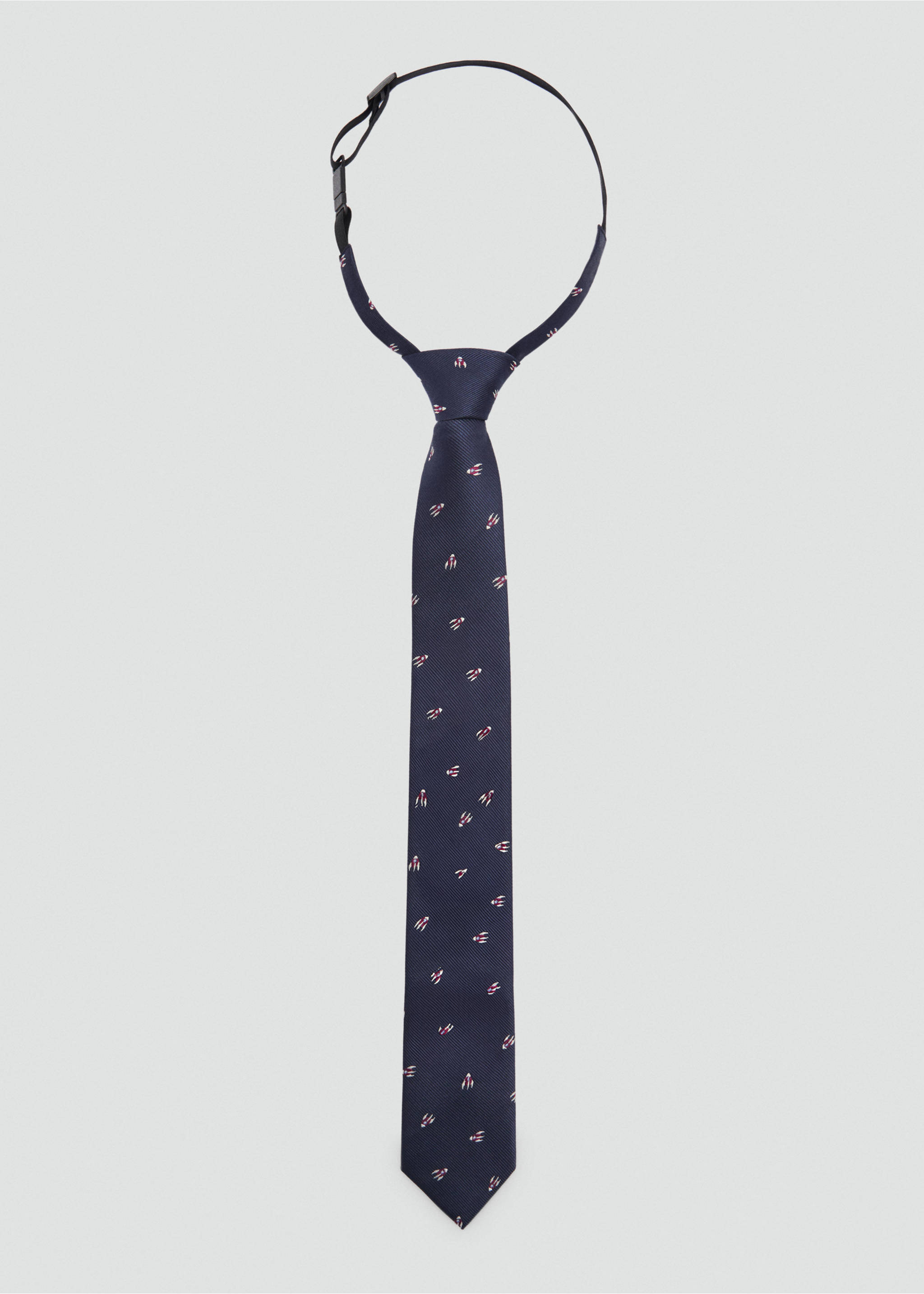 Embroidery tie - Article without model, Dark Navy. Ref: 87053639-00.