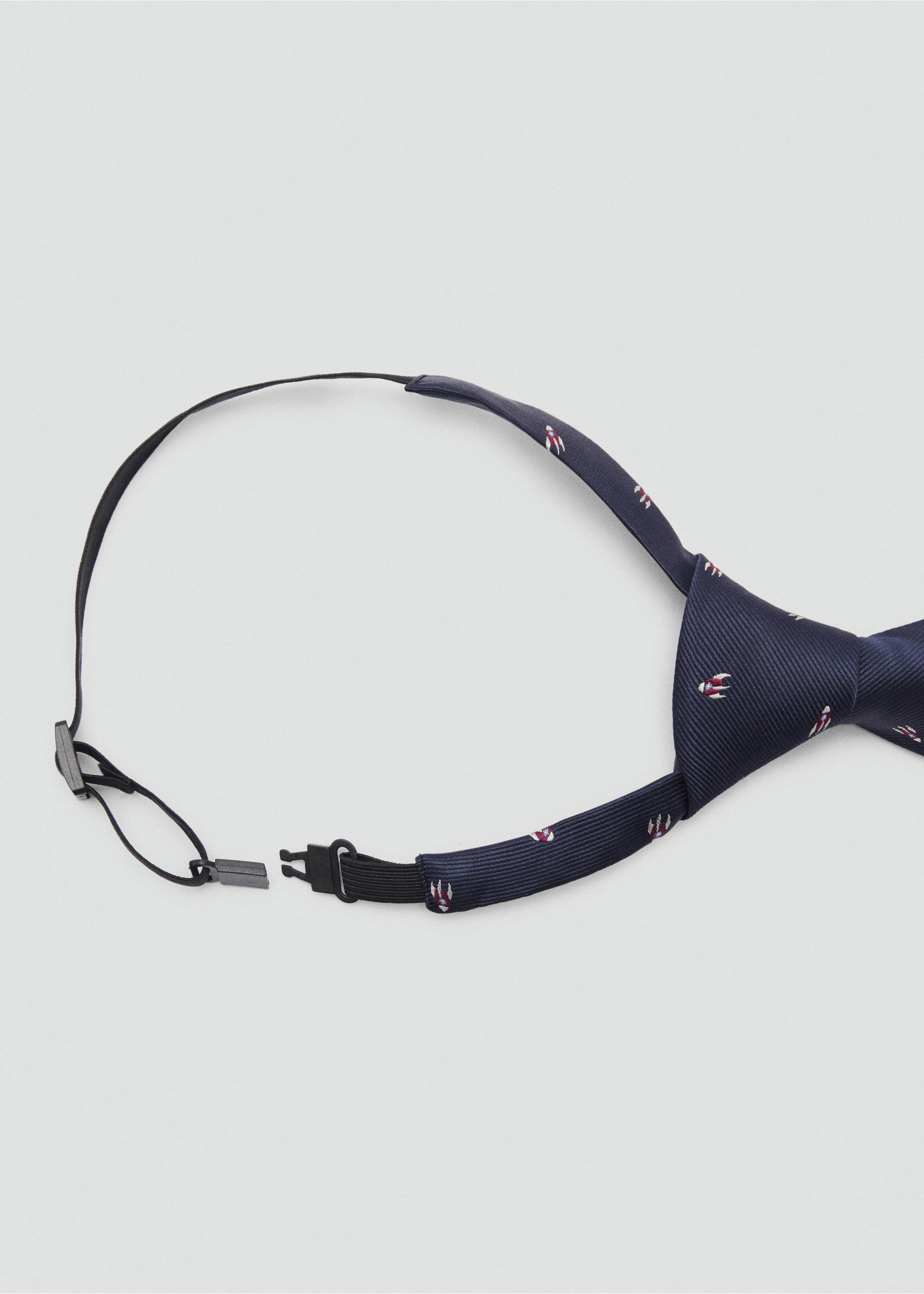 Embroidery tie - Medium plane, Dark Navy. Ref: 87053639-00.