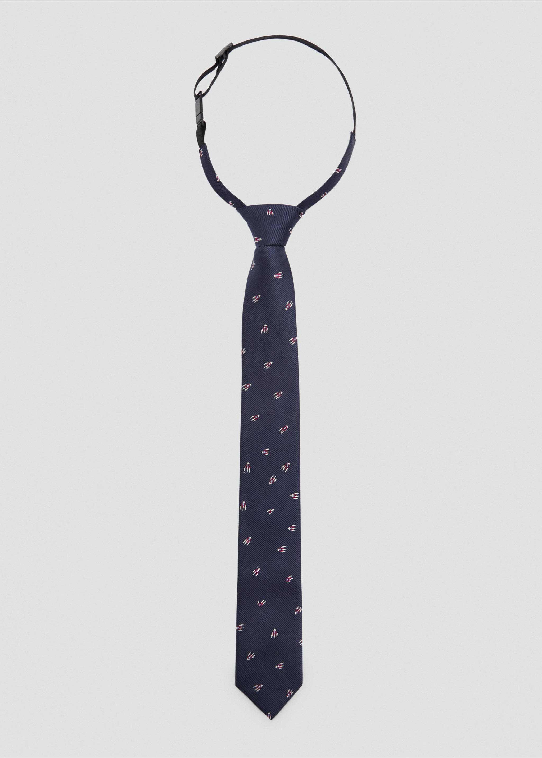 Embroidery tie - Article without model, Dark Navy. Ref: 87053639-00.