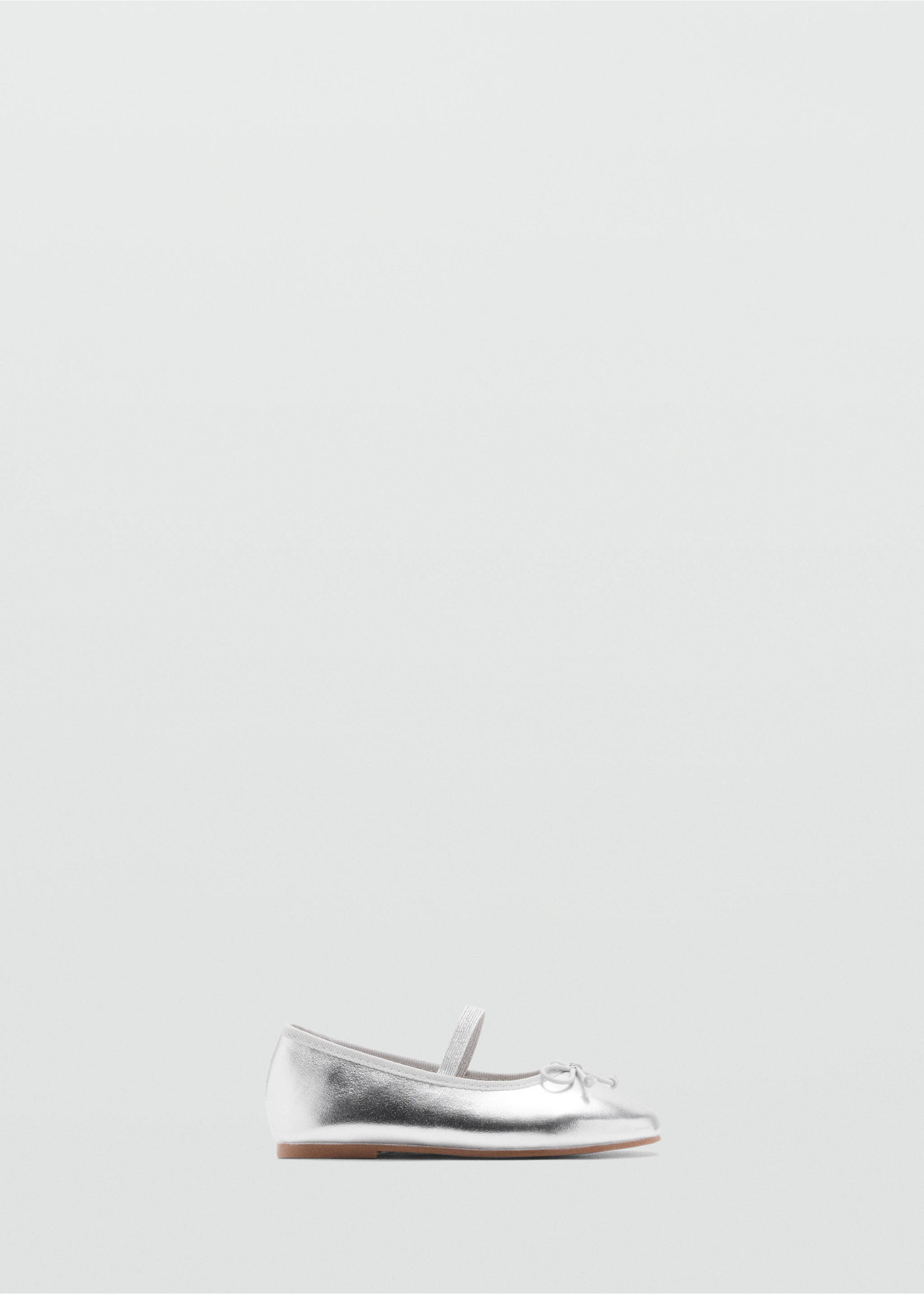 Ballet flats with metallic strap - Article without model, Silver. Ref: 87053641-00.