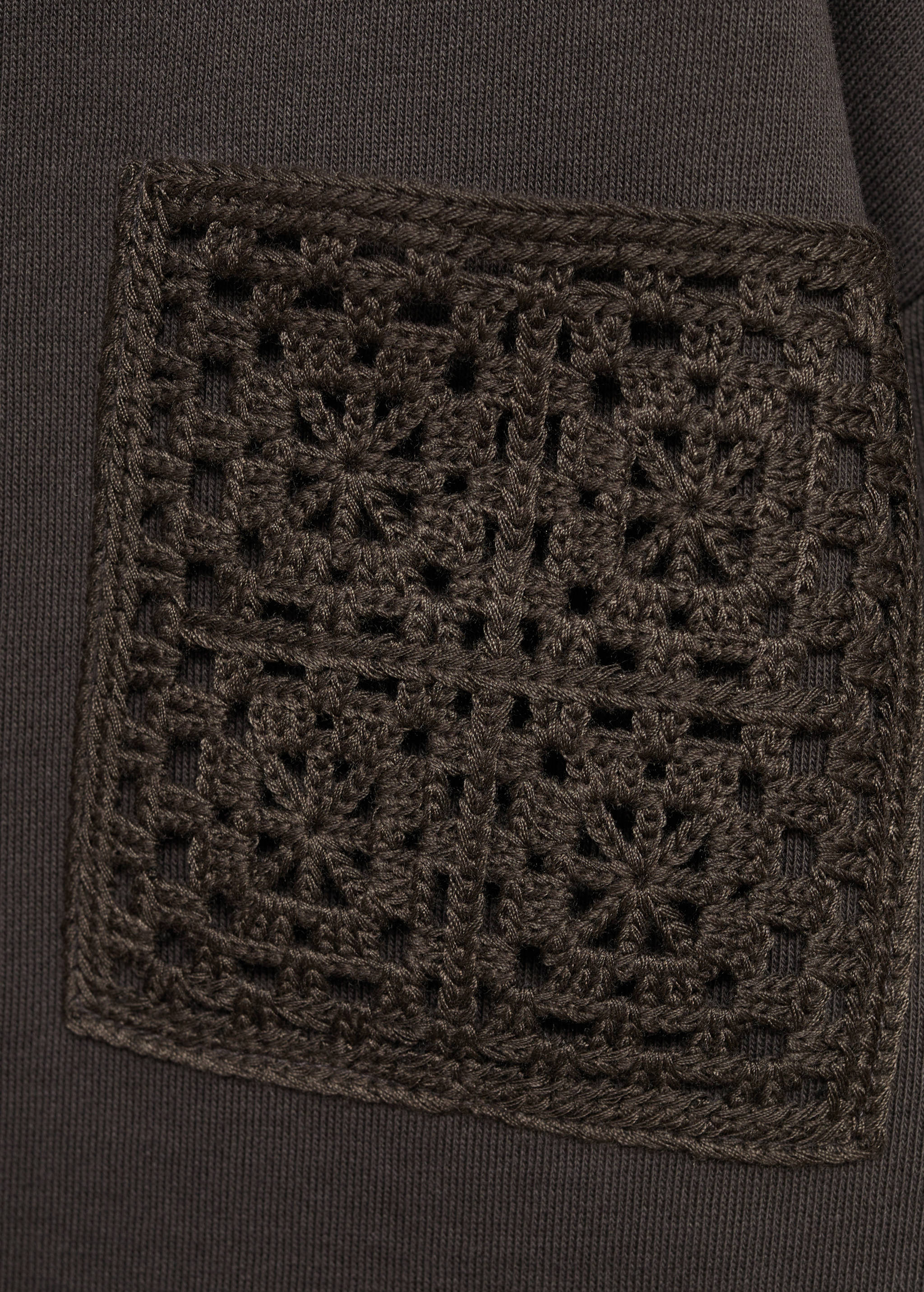 Crochet detail sweatshirt - Details of the article 8