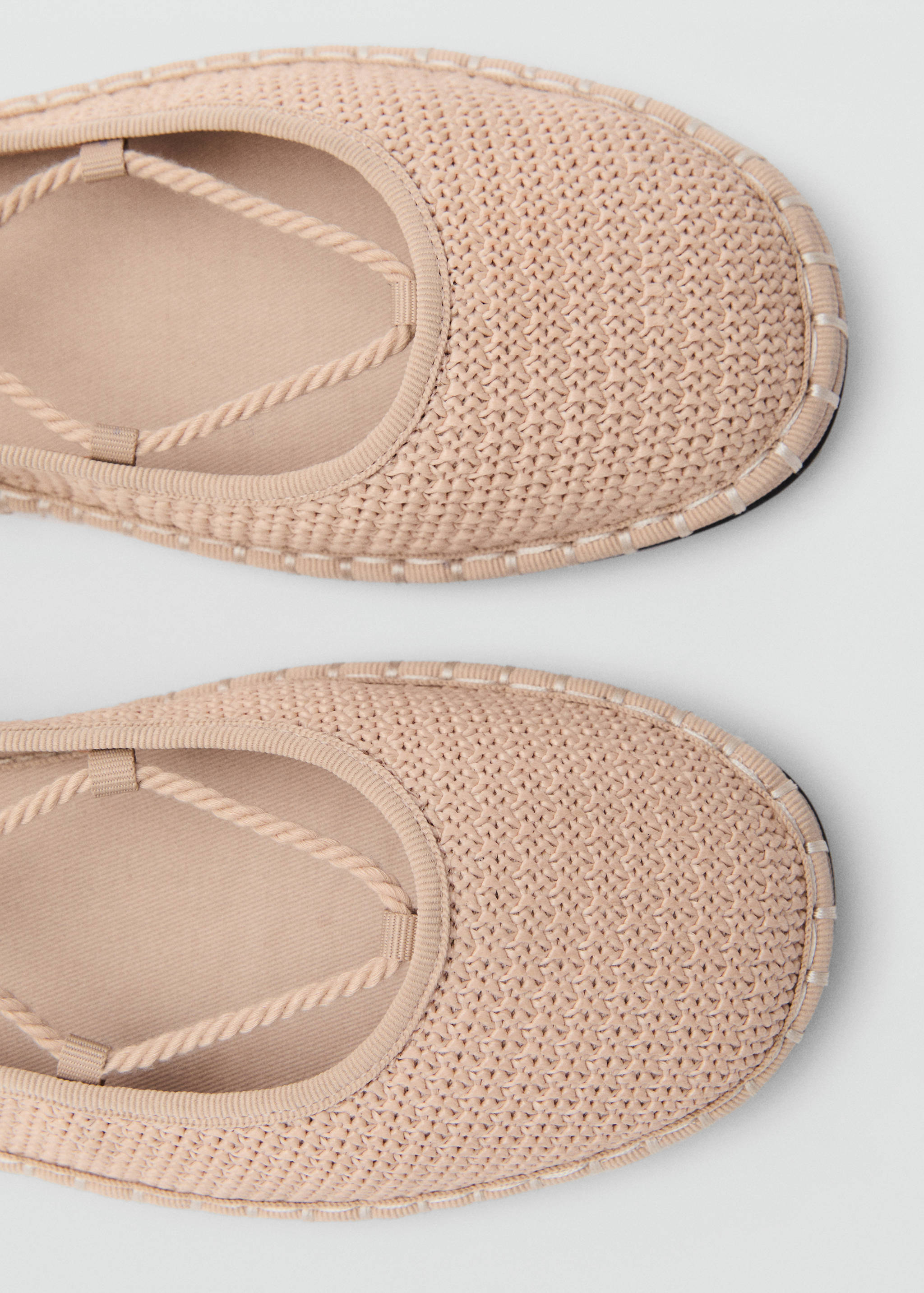 Ballerines maille avec détails cordons - Détail de l'article 2