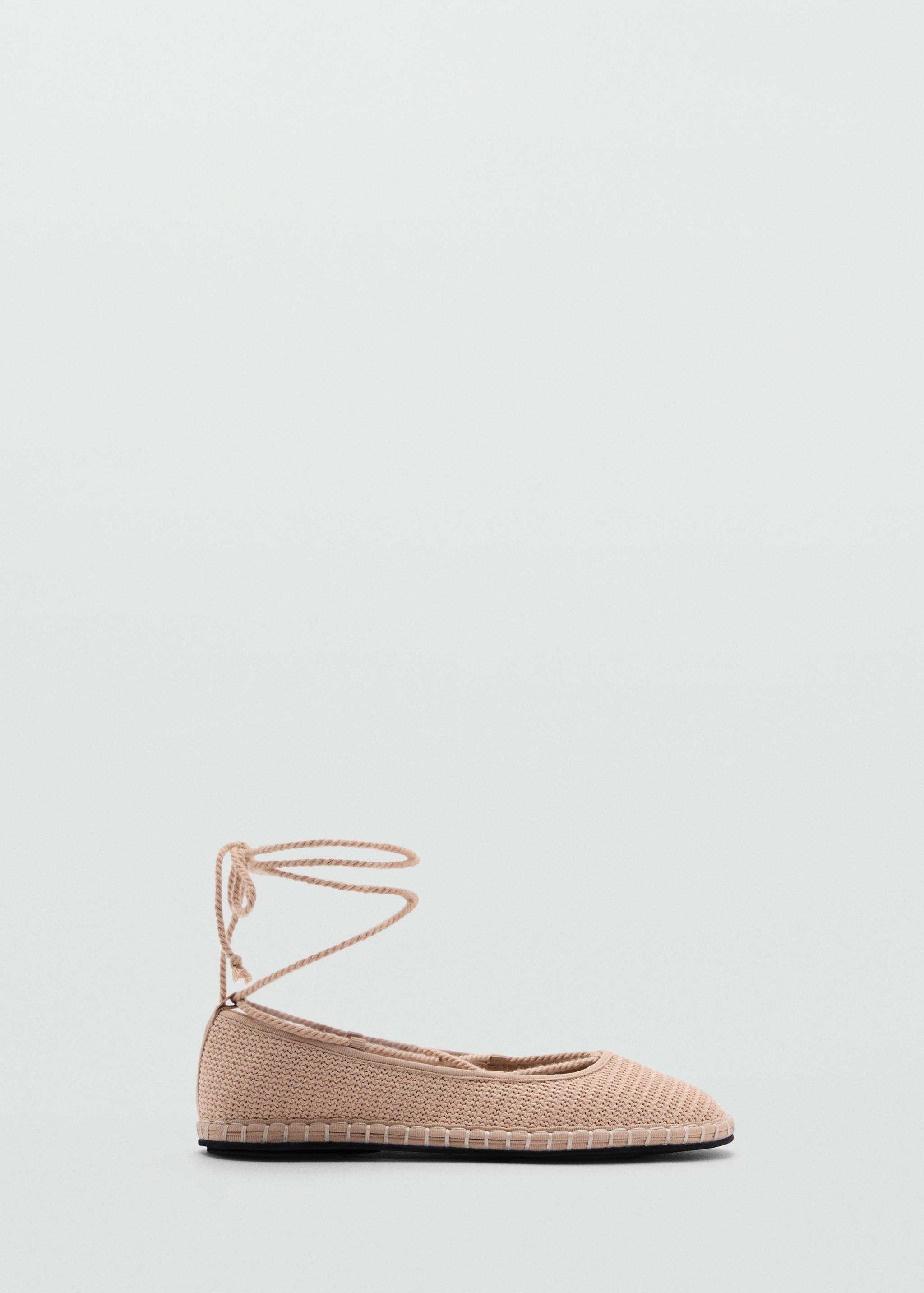 Ballerines maille avec détails cordons - Article sans modèle