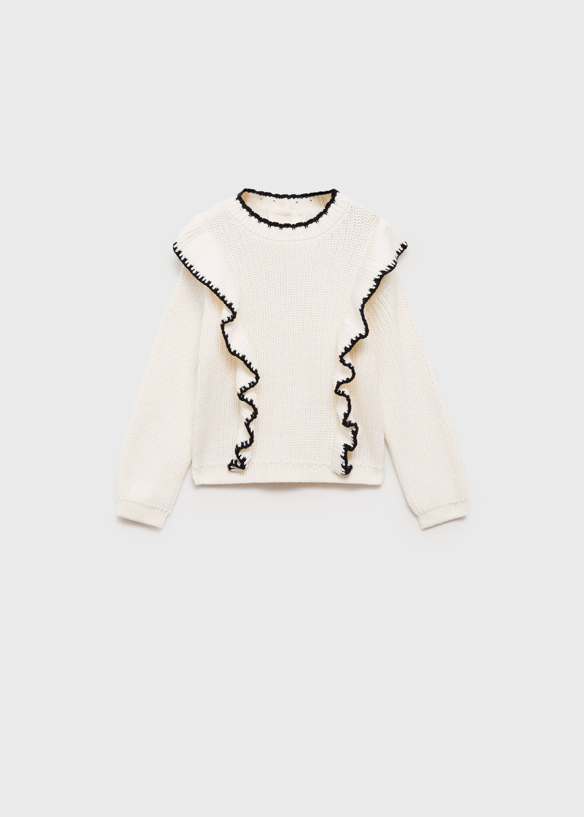 Contrast knit sweater - Article without model