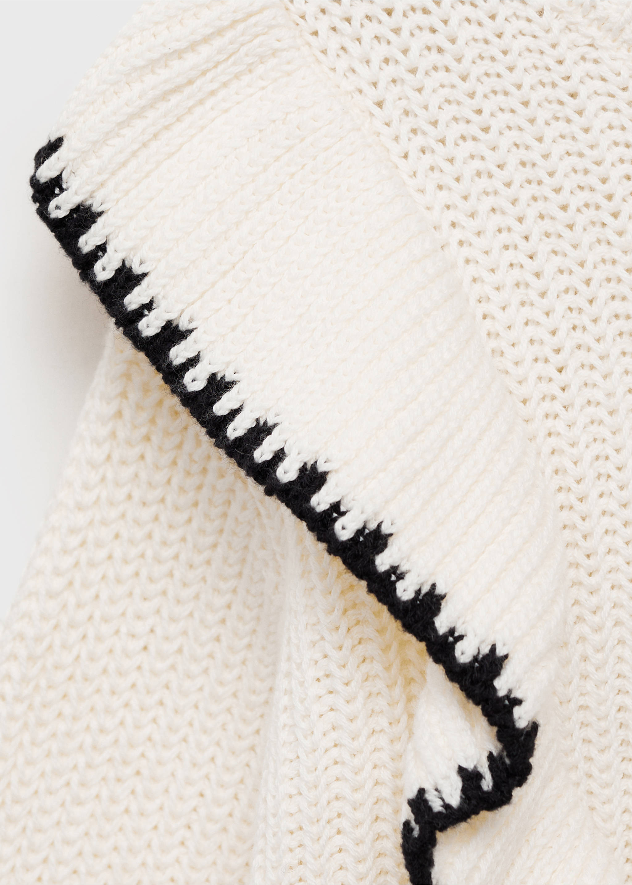 Jersei punt contrast - Detall de l'article 0, Cru. Ref: 87053647-00.
