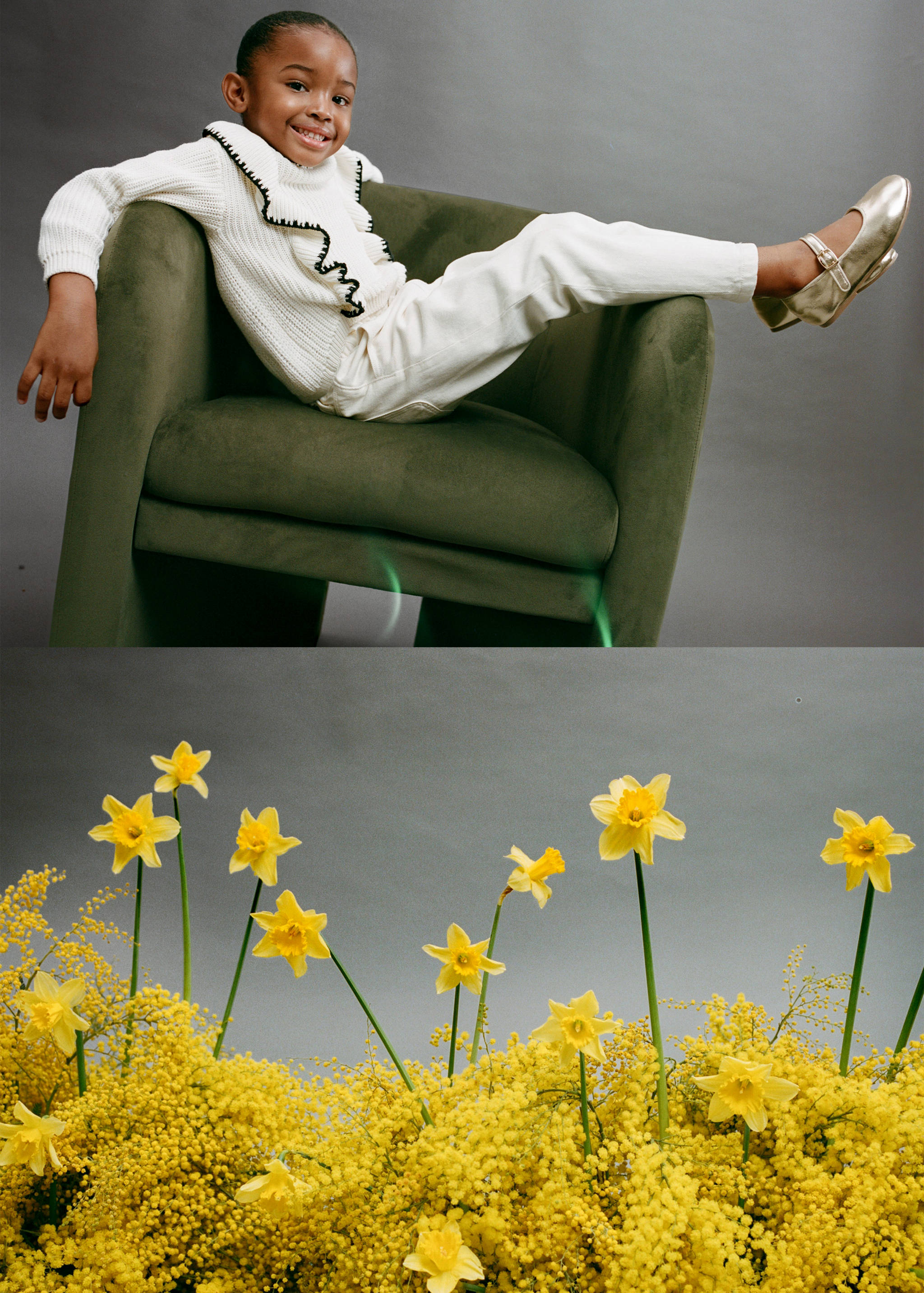 Contrast knit sweater - Details of the article 5