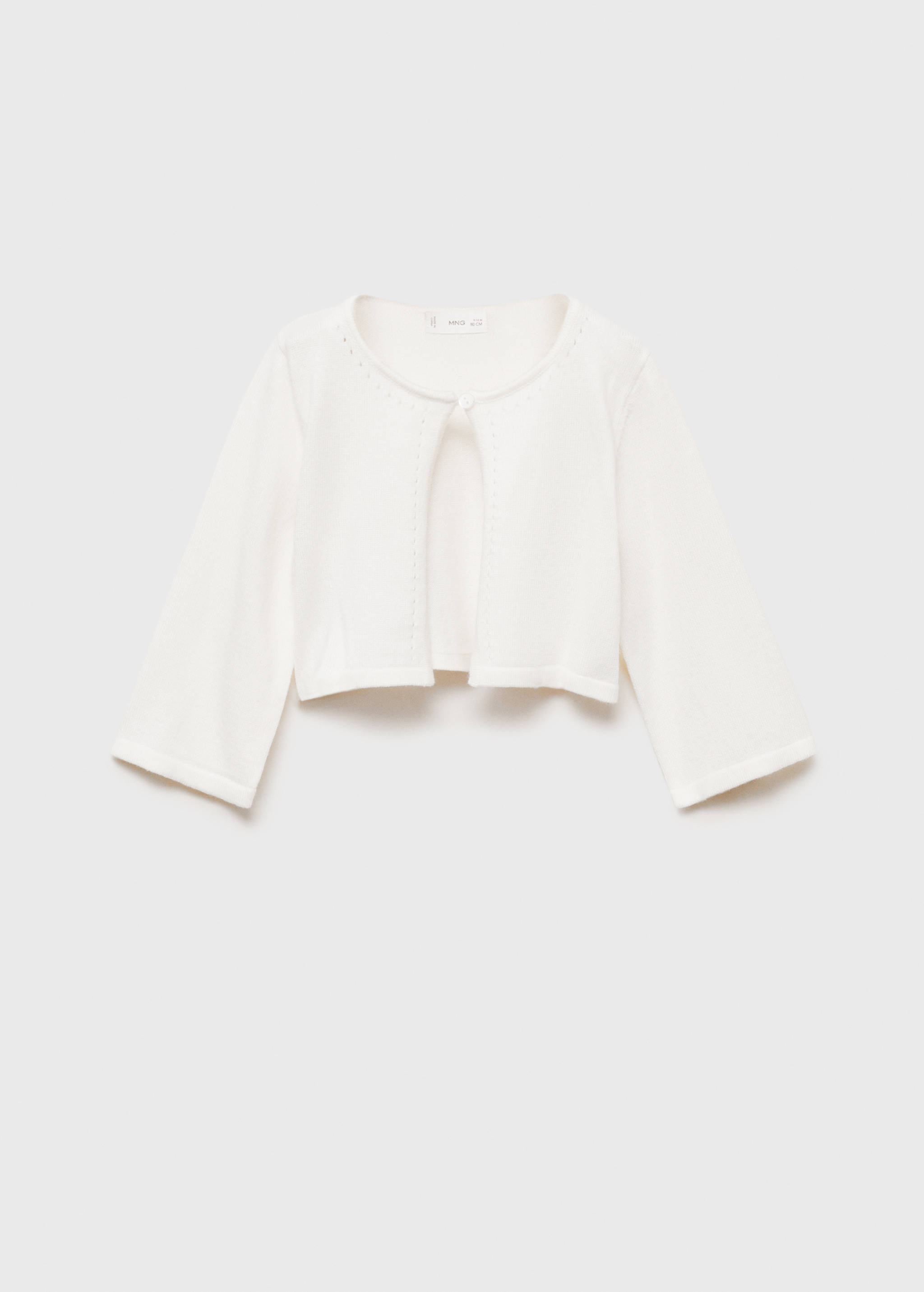 Cardigan maglia dettagli traforati - Articolo senza modello