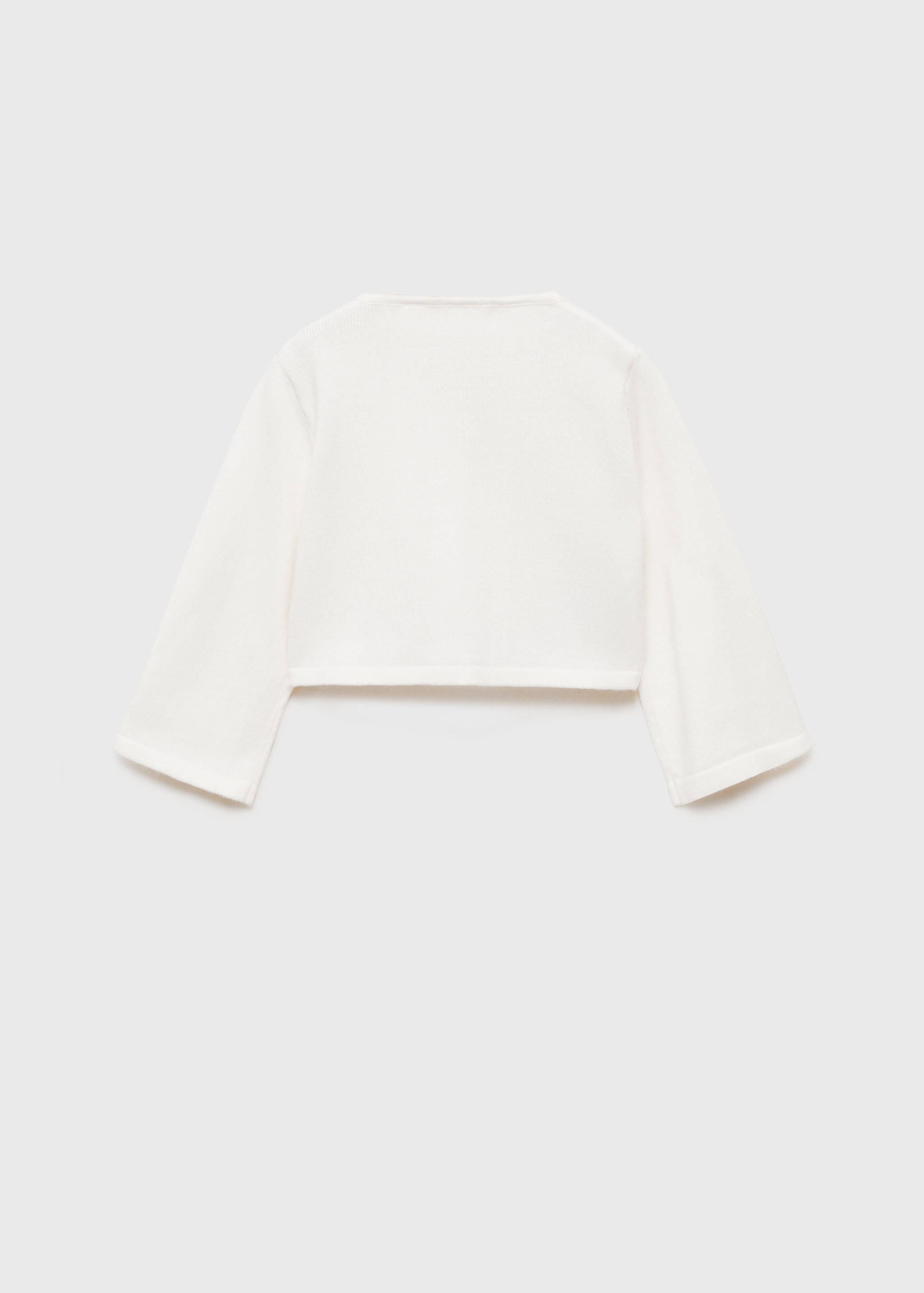 Cardigan maglia dettagli traforati - Retro dell'articolo