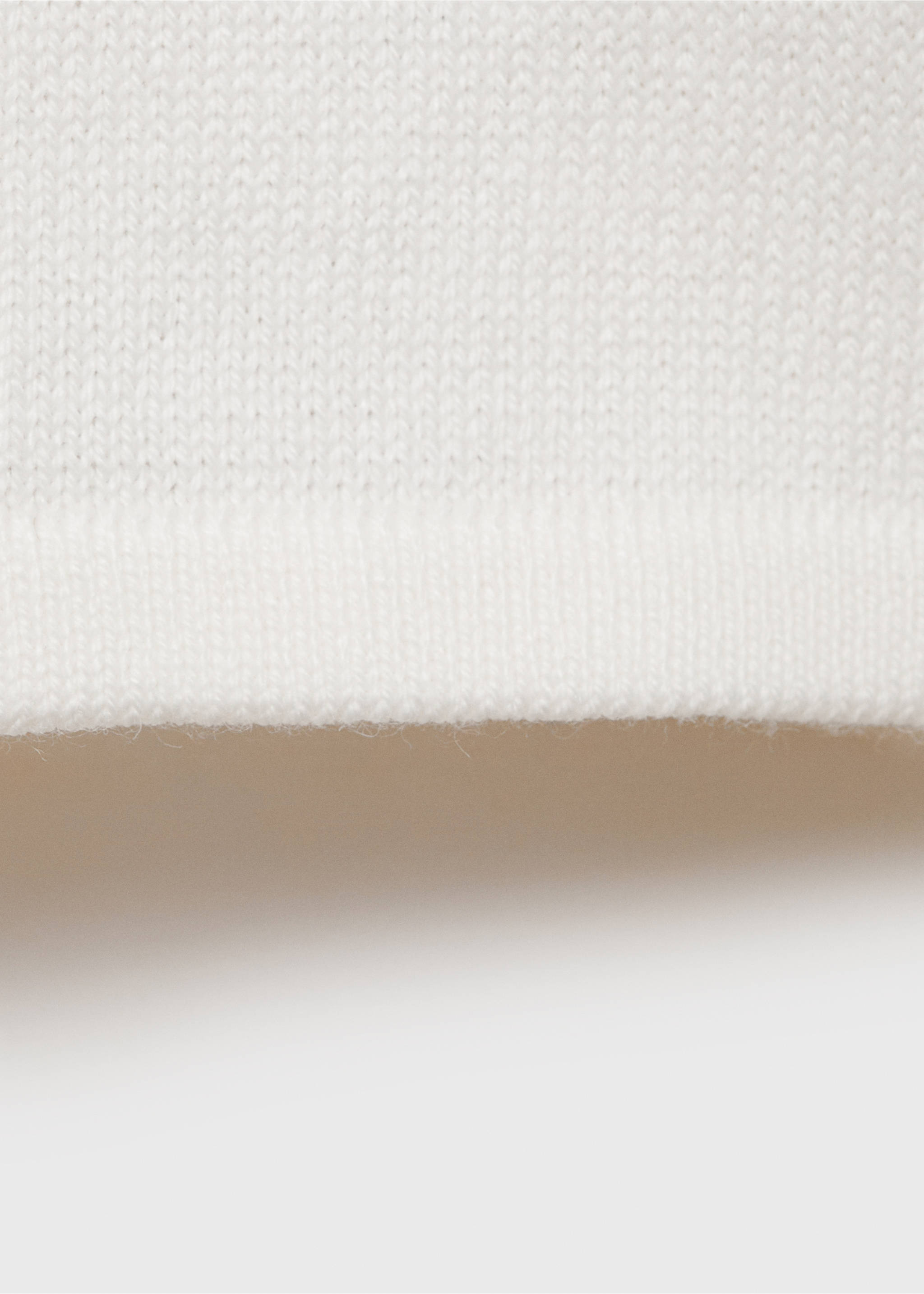 Openwork detail knit cardigan - Details of the article 0, Off White. Ref: 87053648-00.