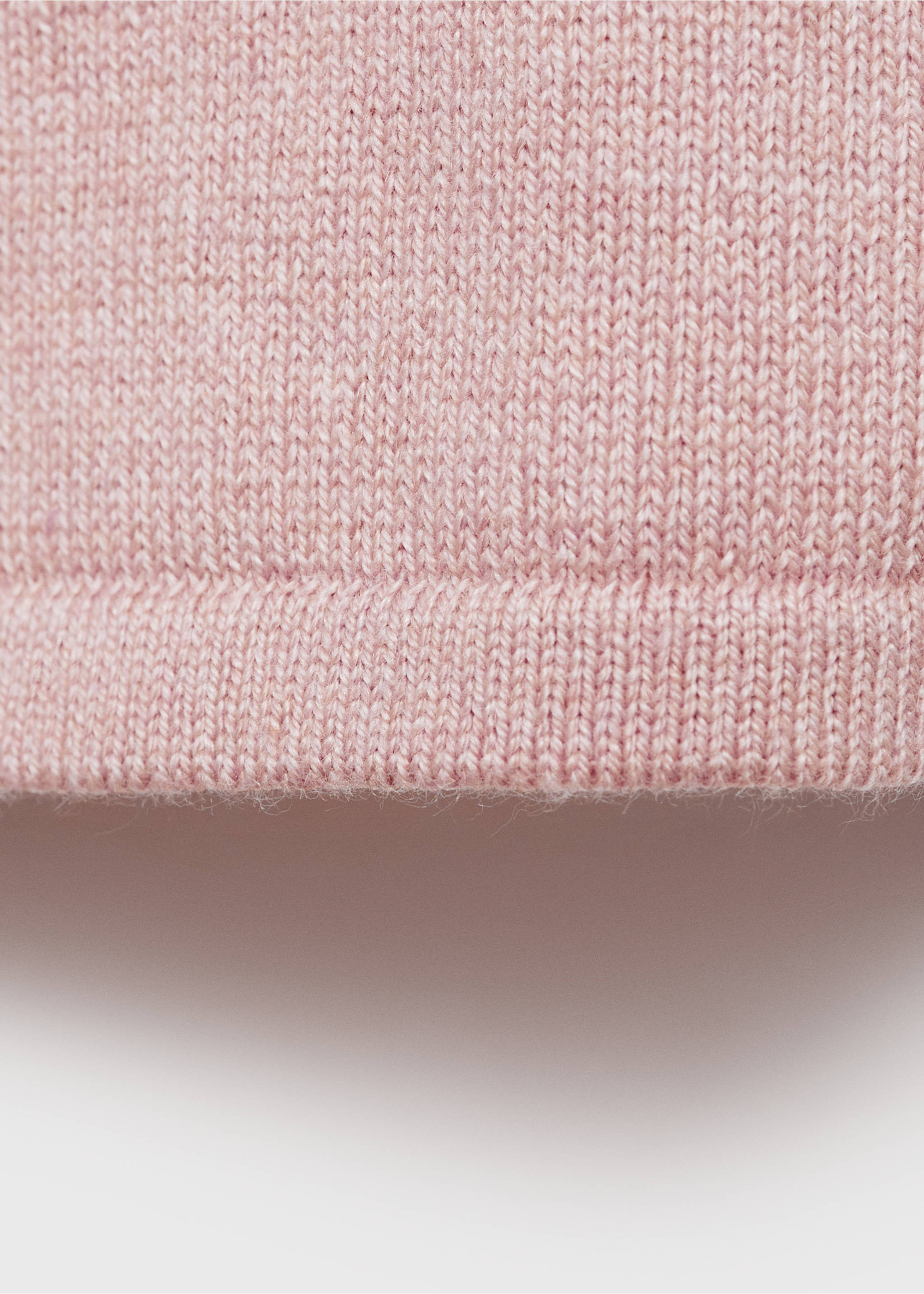 Openwork detail knit cardigan - Details of the article 0, Pale Pink. Ref: 87053648-00.
