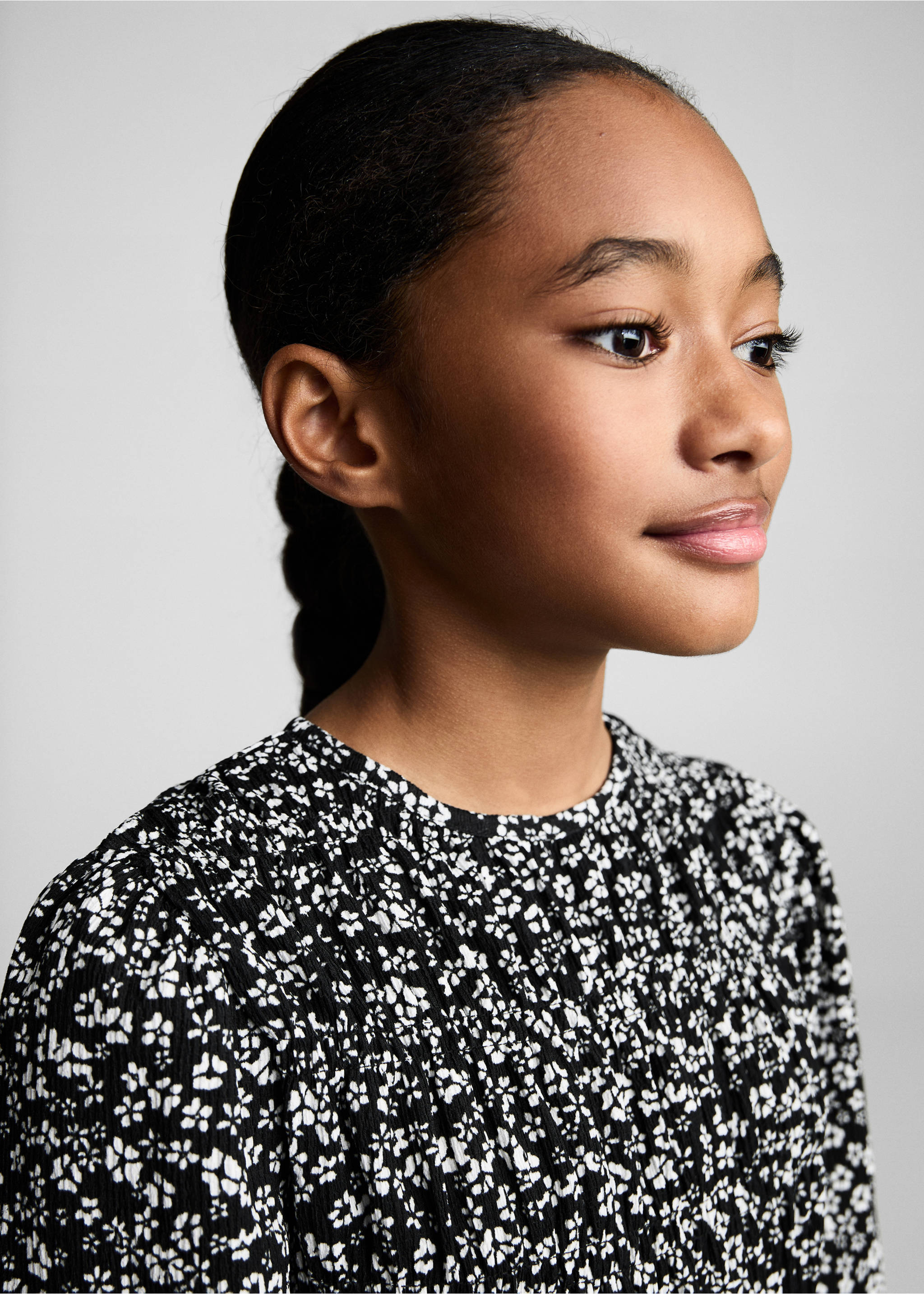 Combinaison en imprimé floral - Détail de l'article 1, Noir. Ref: 87053653-00.