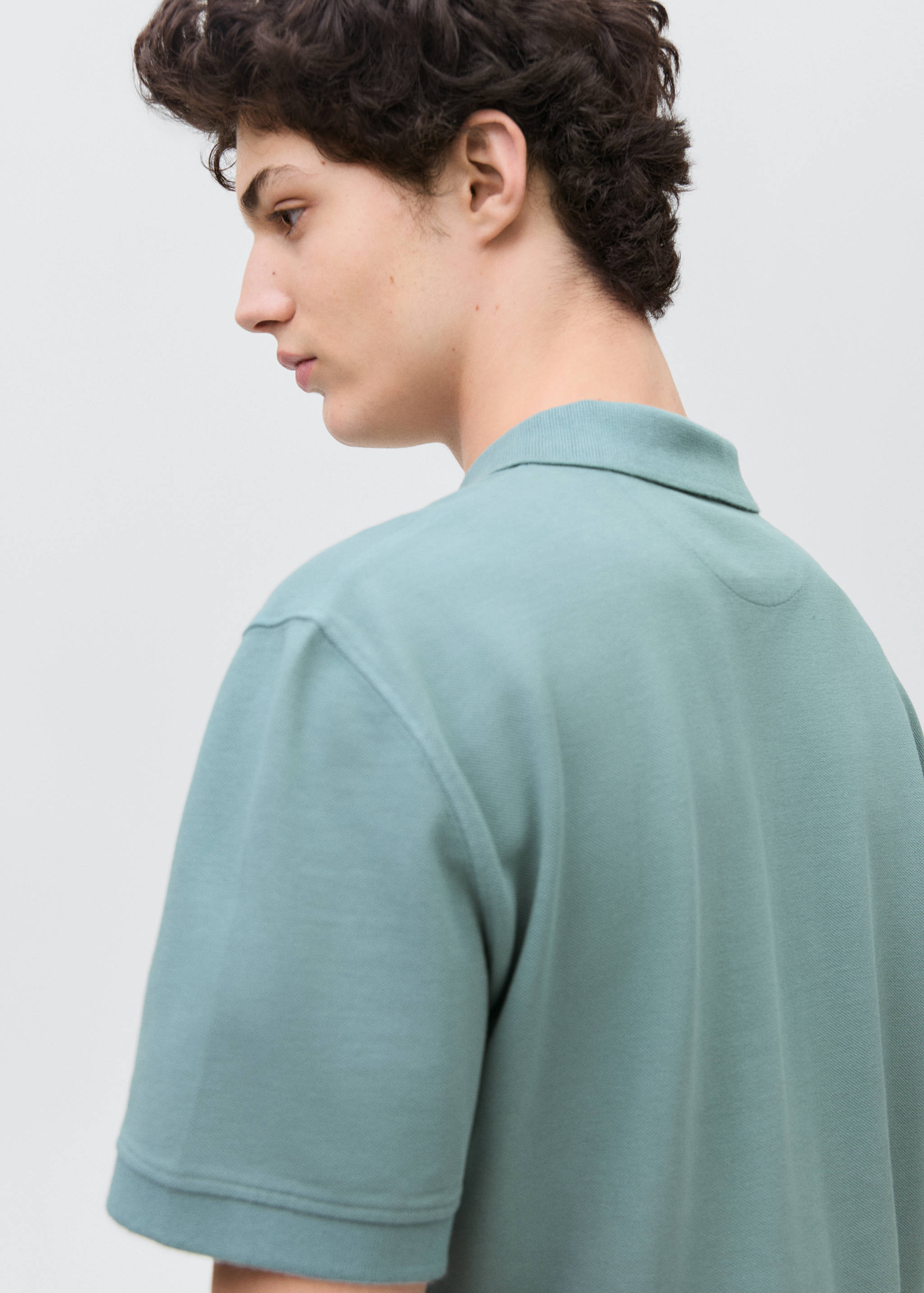 Cotton piqué polo shirt - Details of the article 2