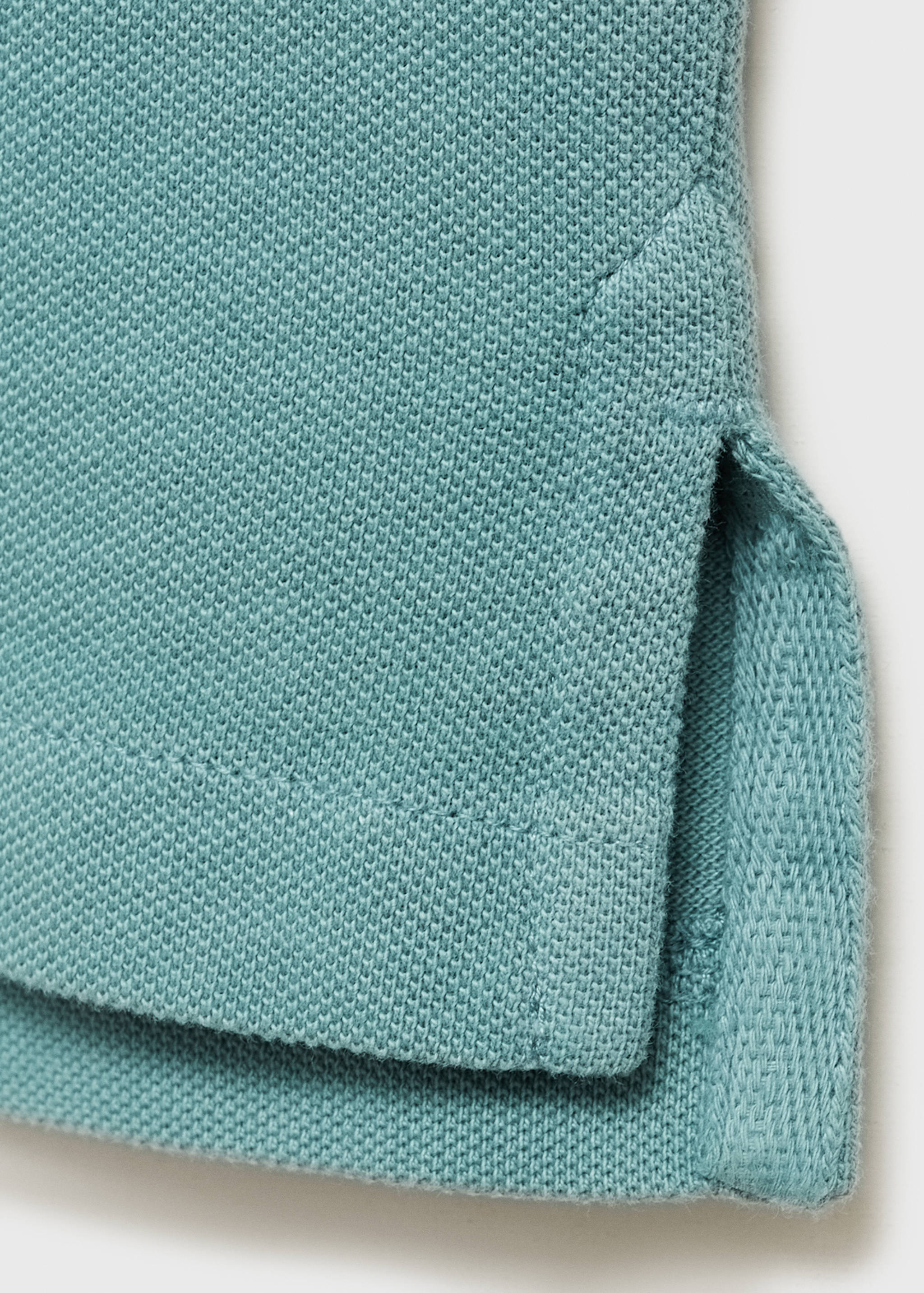 Cotton piqué polo shirt - Details of the article 8
