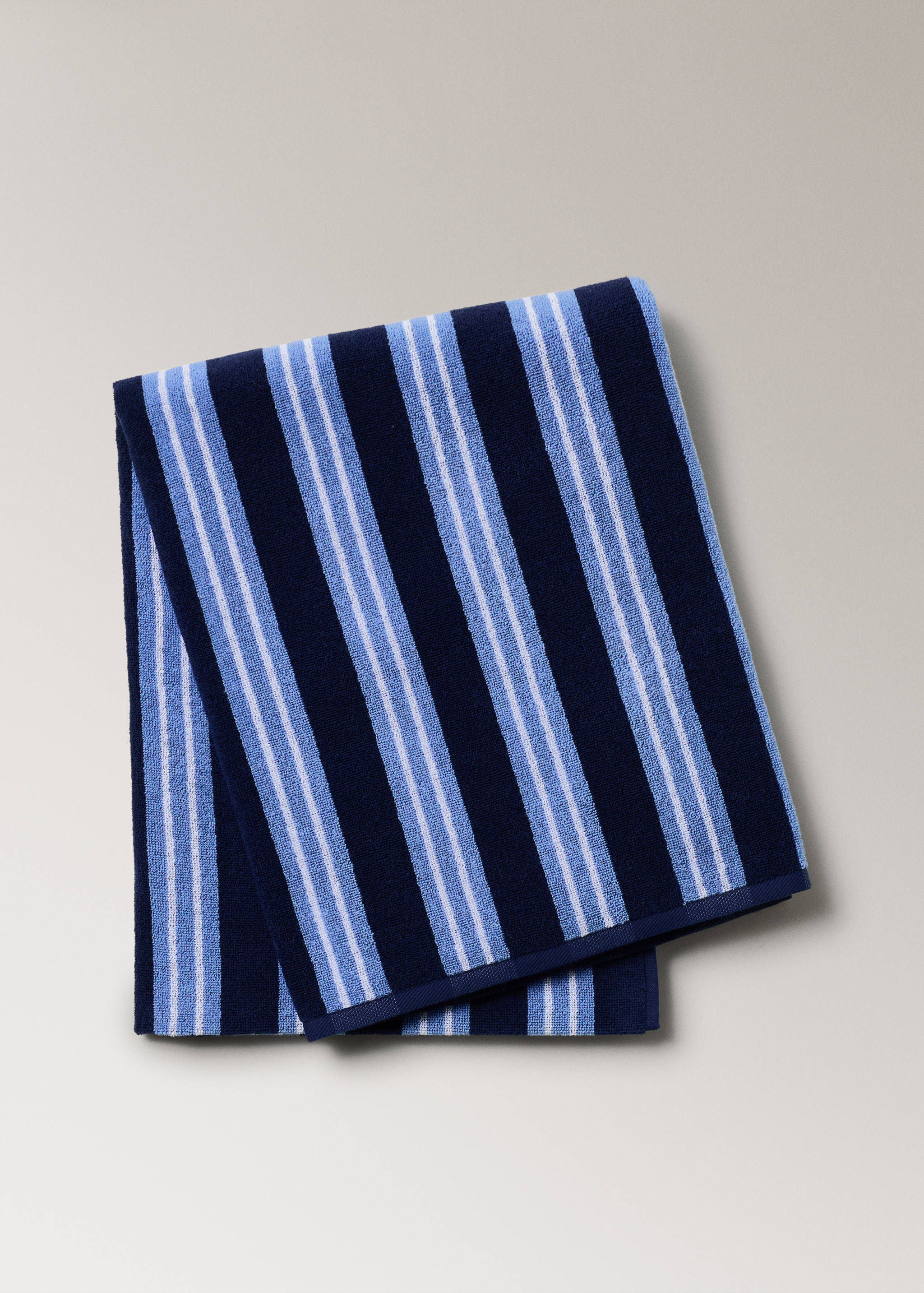 Multi-coloured striped beach towel - Article without model
