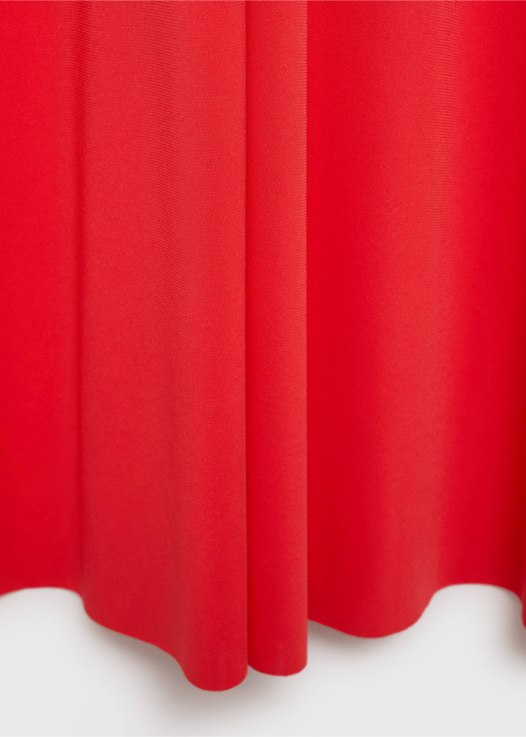 V-neck knitted dress - Details of the article 0, Salmon. Ref: 87054064-00.