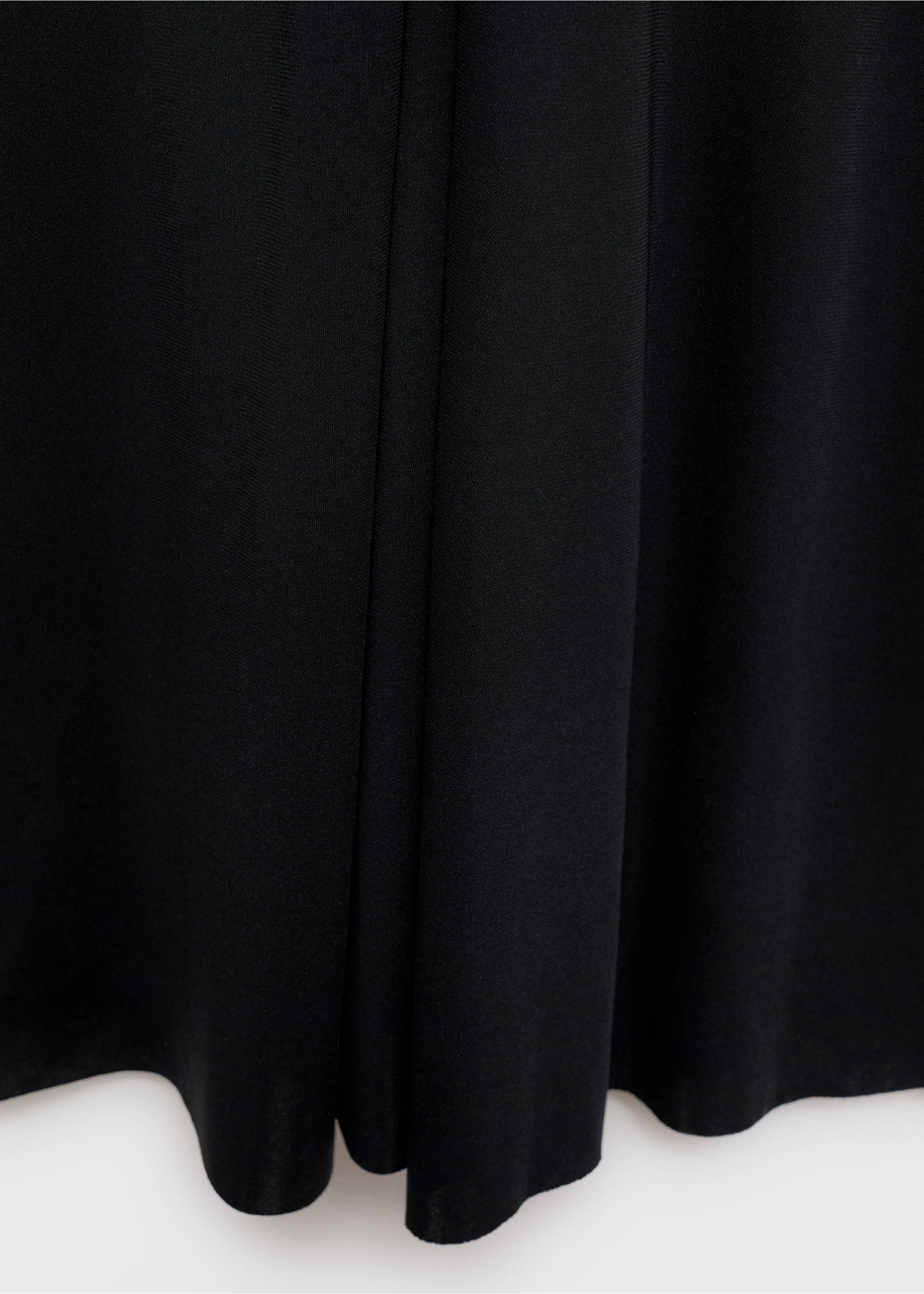 V-neck knitted dress - Details of the article 0, Black. Ref: 87054064-00.