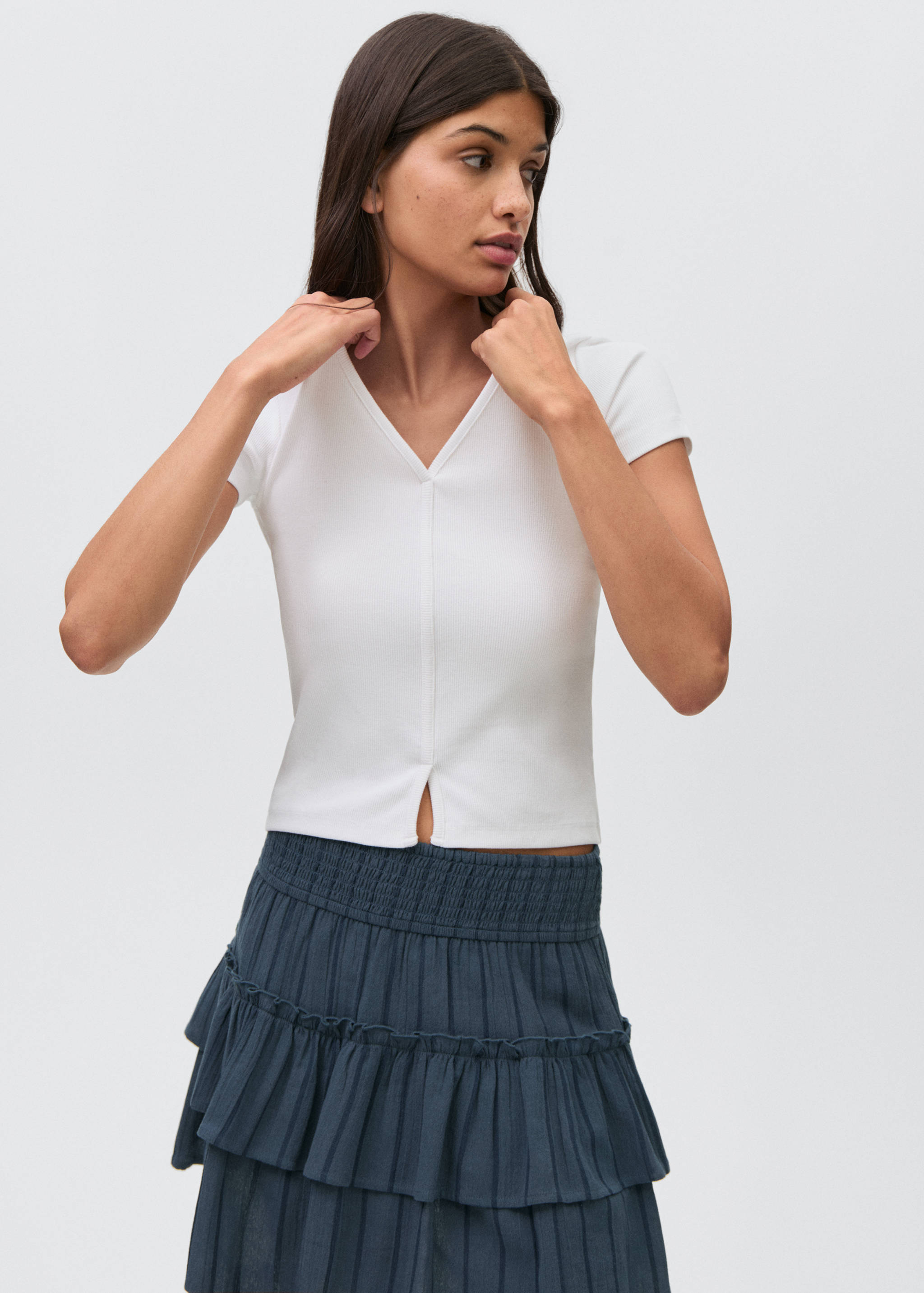 Short flared skirt - Medium plane