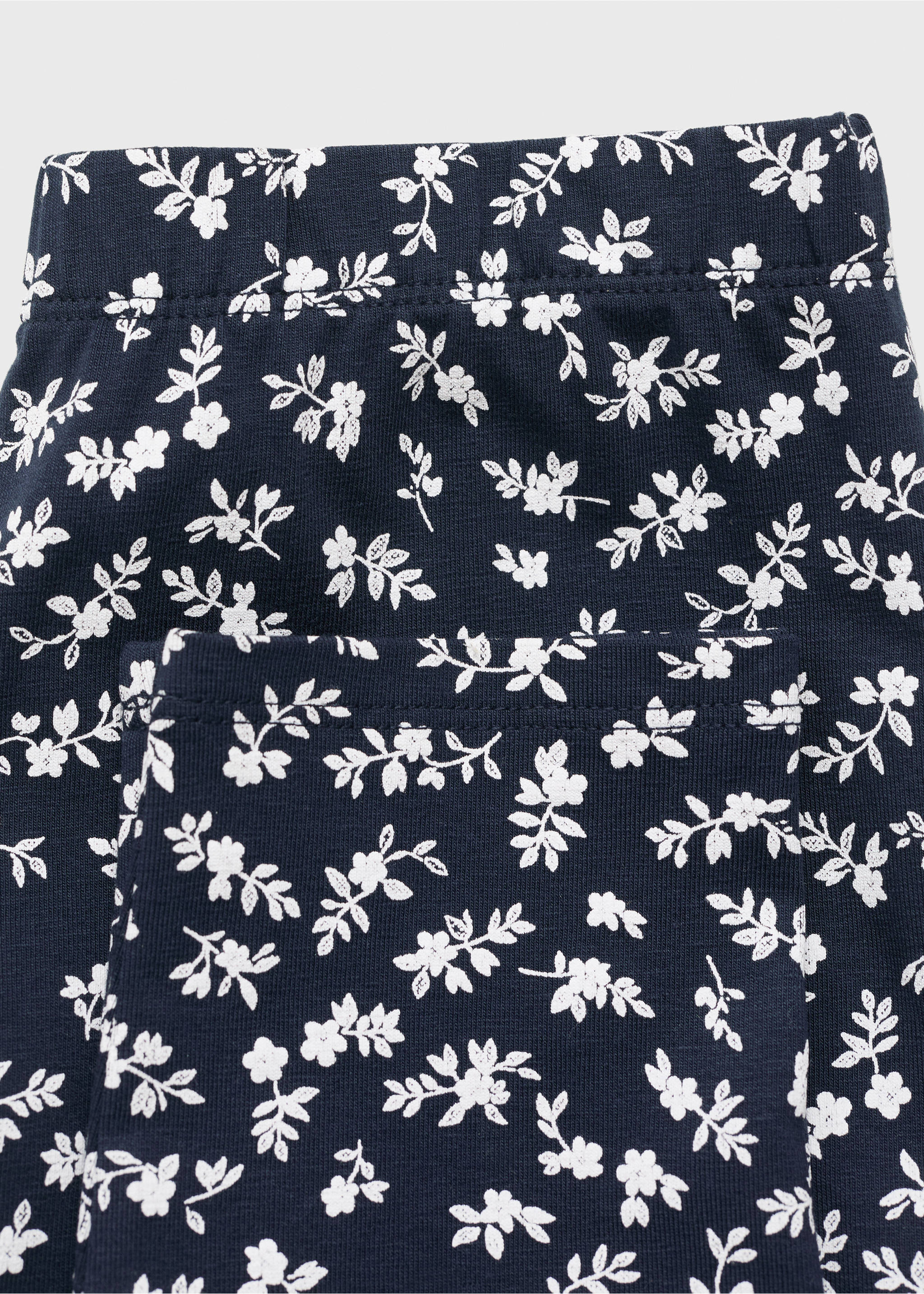 Printed leggings - Details of the article 0, Dark Navy. Ref: 87054066-00.