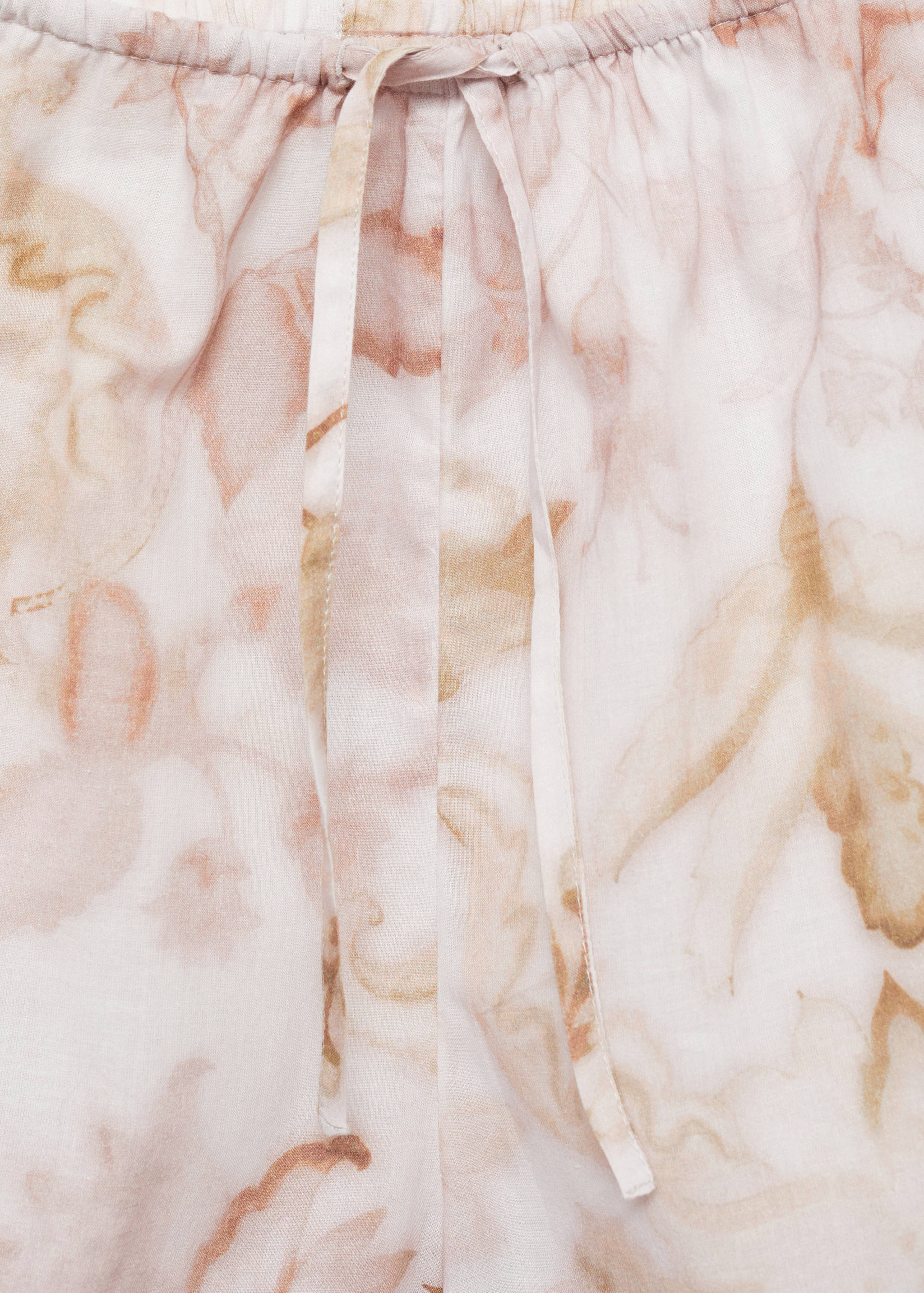 Korte pyjamabroek met bloemendetail - Detail van het artikel 8