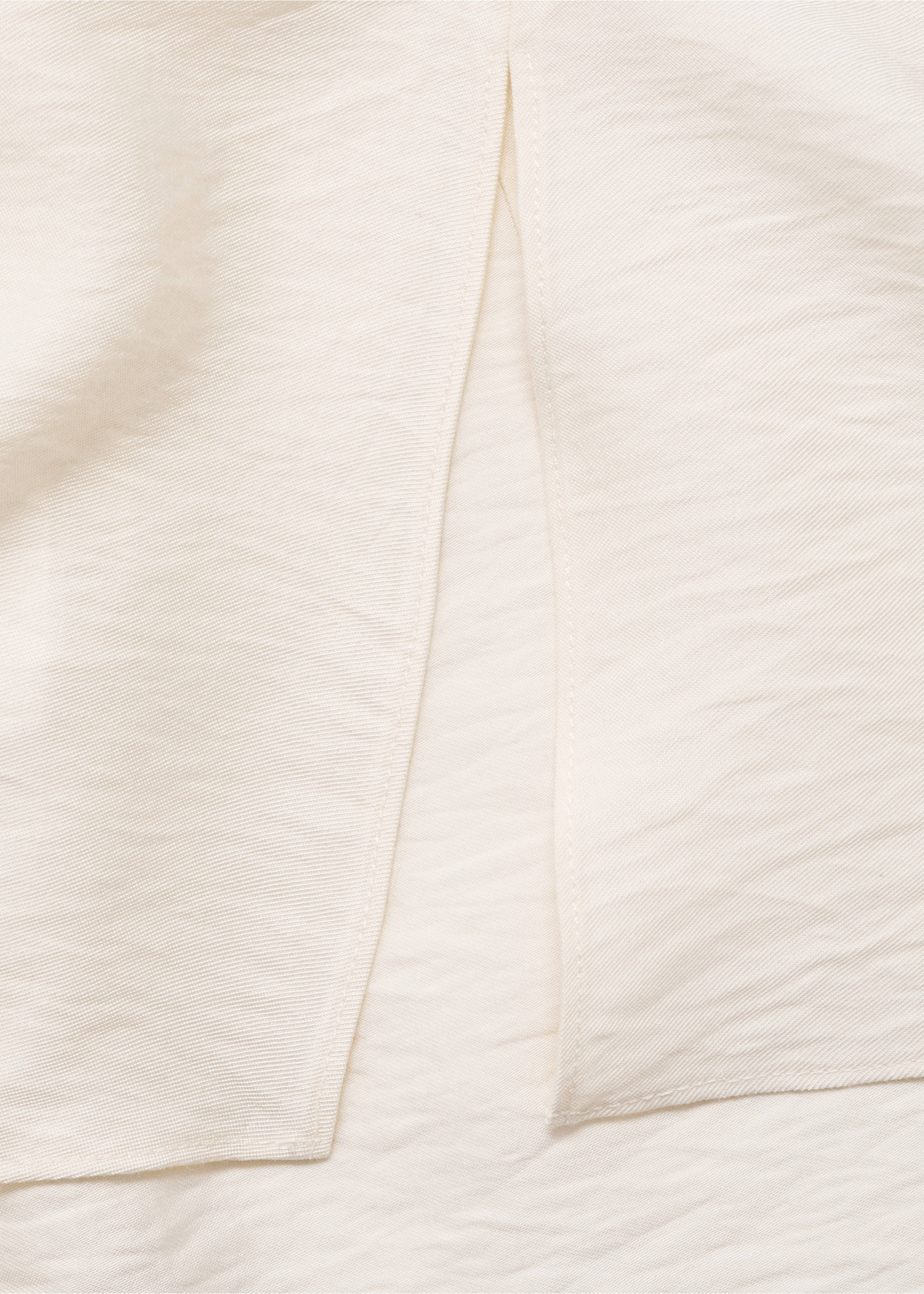 Draperad blus med textur - Detaljer om artikeln 0, Rå. Ref: 87054069-00.