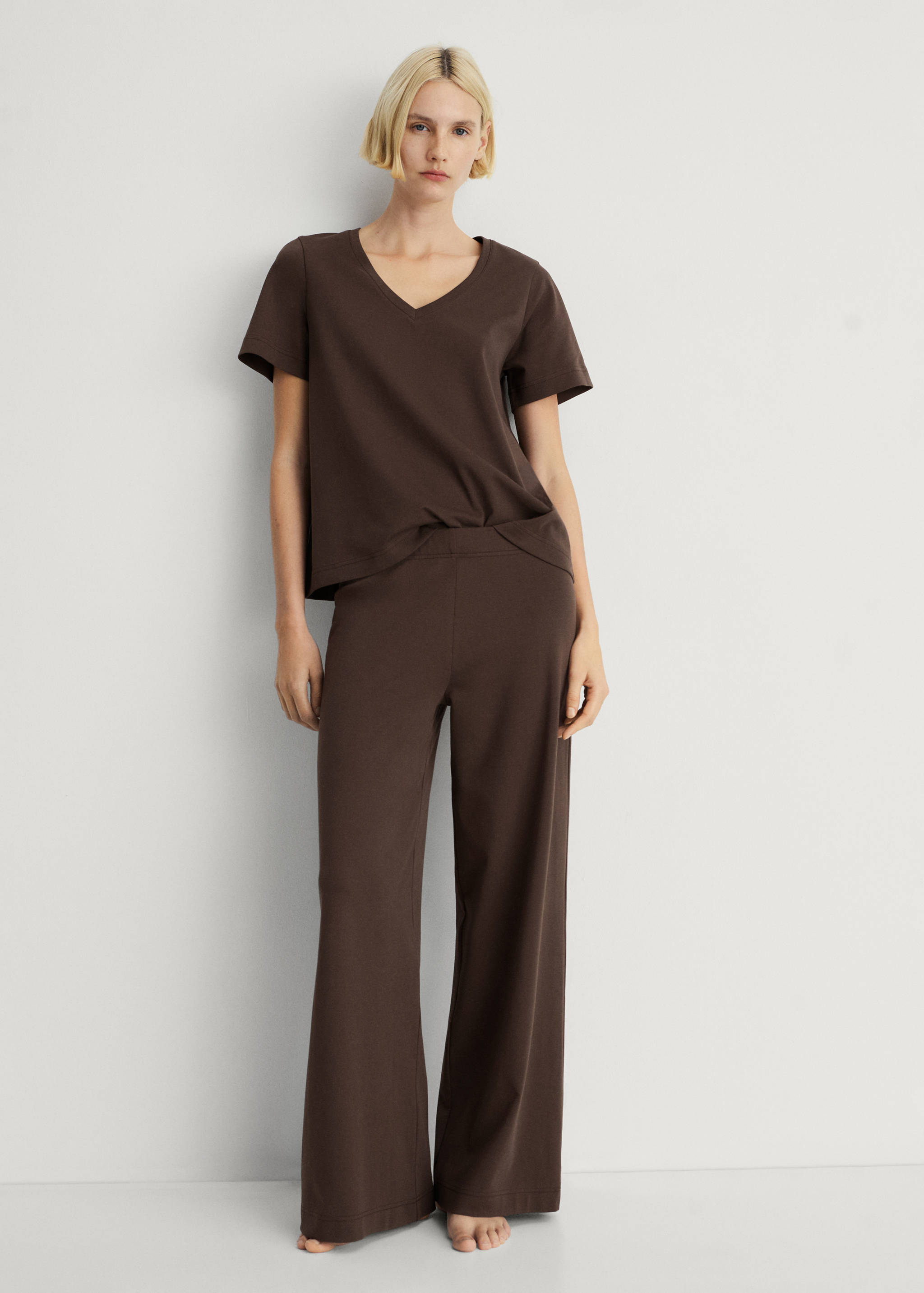 Pyjamahose Baumwolle schlichtes Design - Allgemeine Ansicht