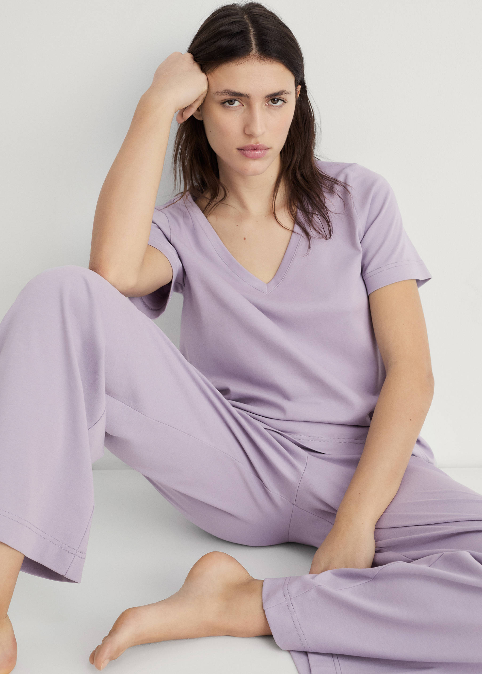 Pyjamahose Baumwolle schlichtes Design - Detail des Artikels 2