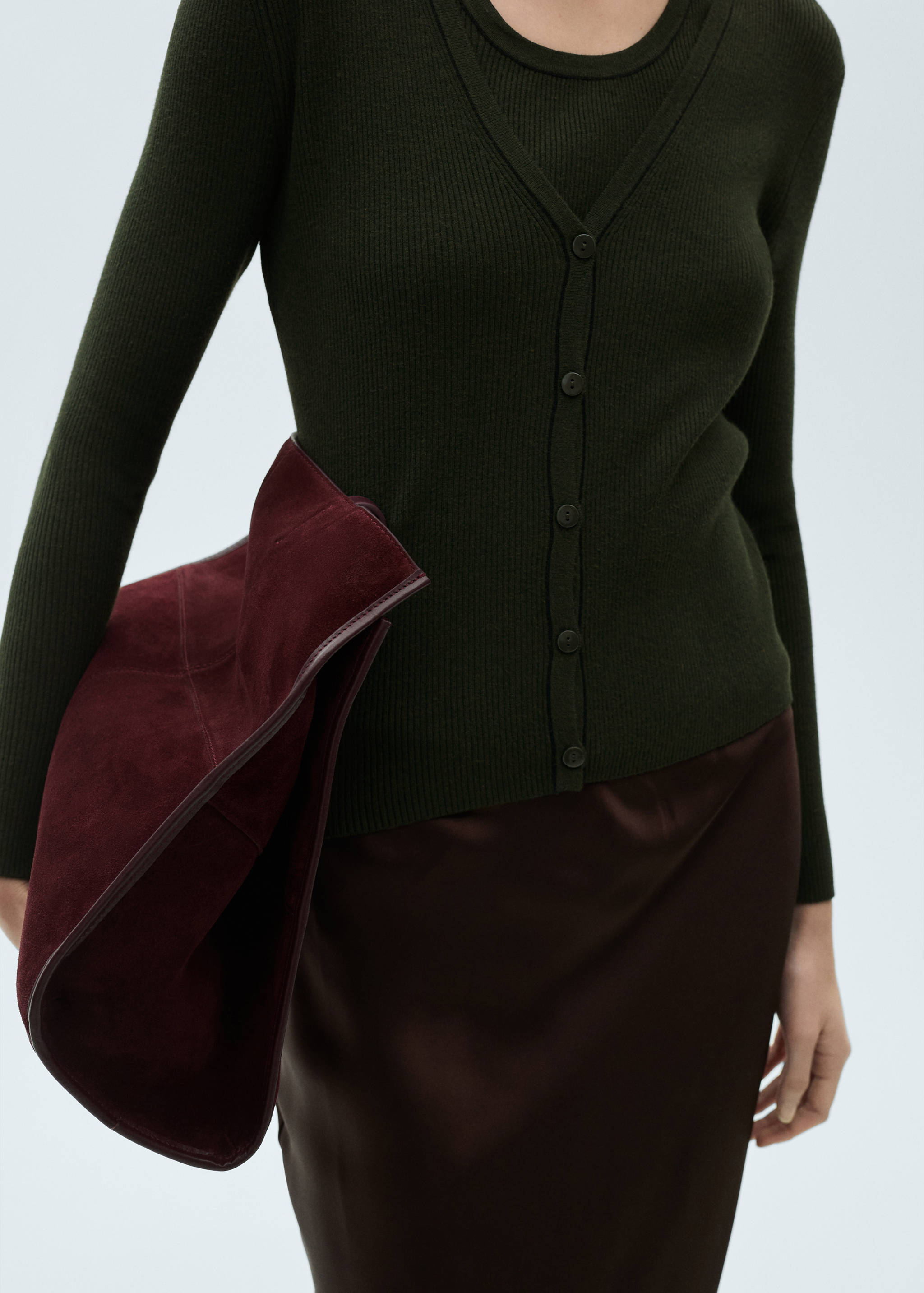 Strickcardigan mit V-Ausschnitt - Detail des Artikels 6