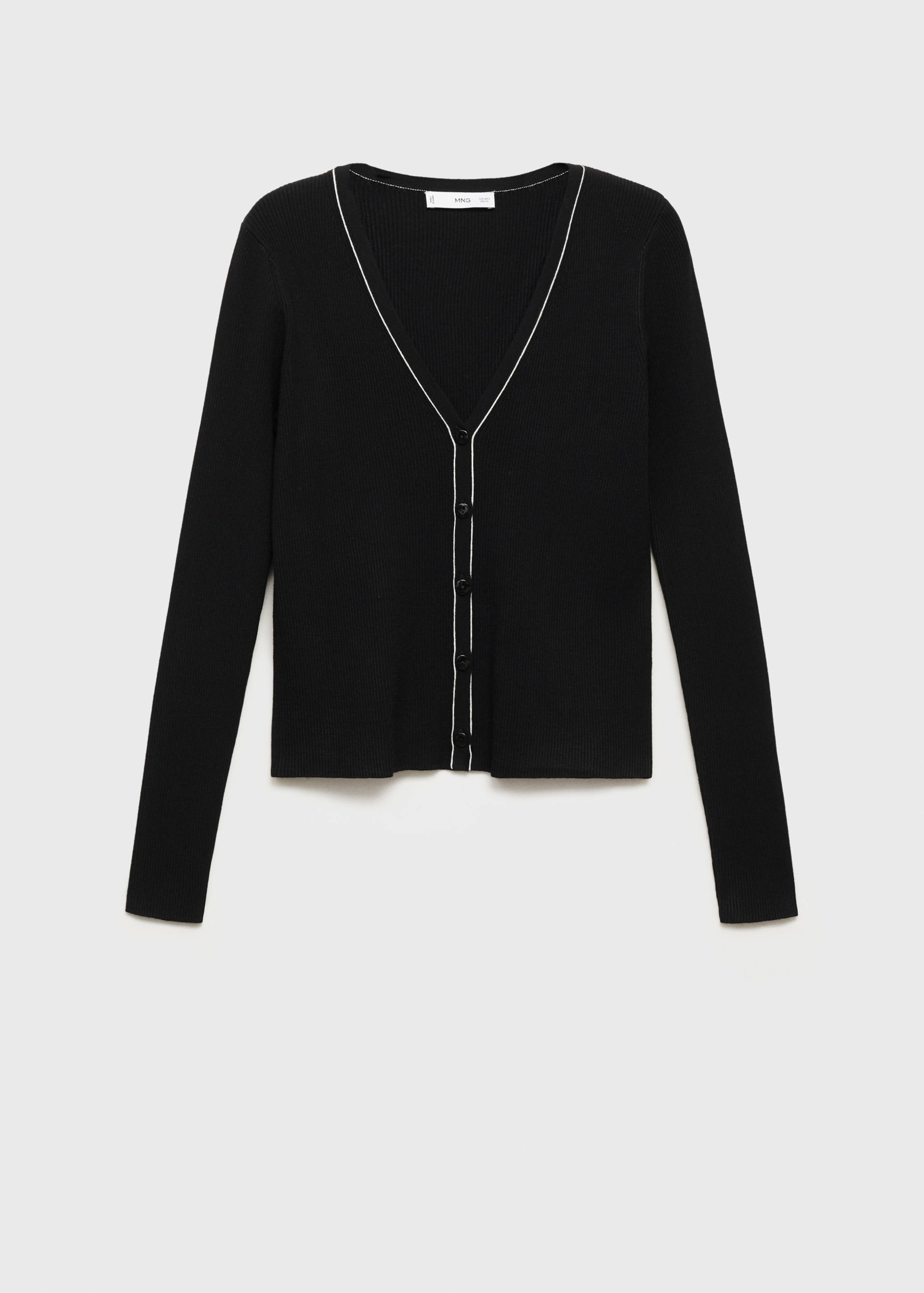 V-neck knitted cardigan - Article without model