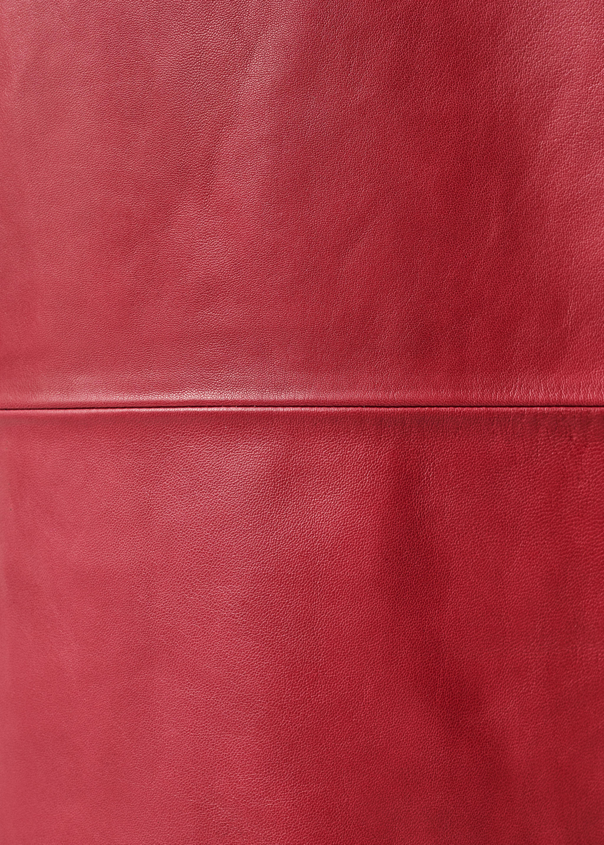 Straight-fit leather trousers - Details of the article 8