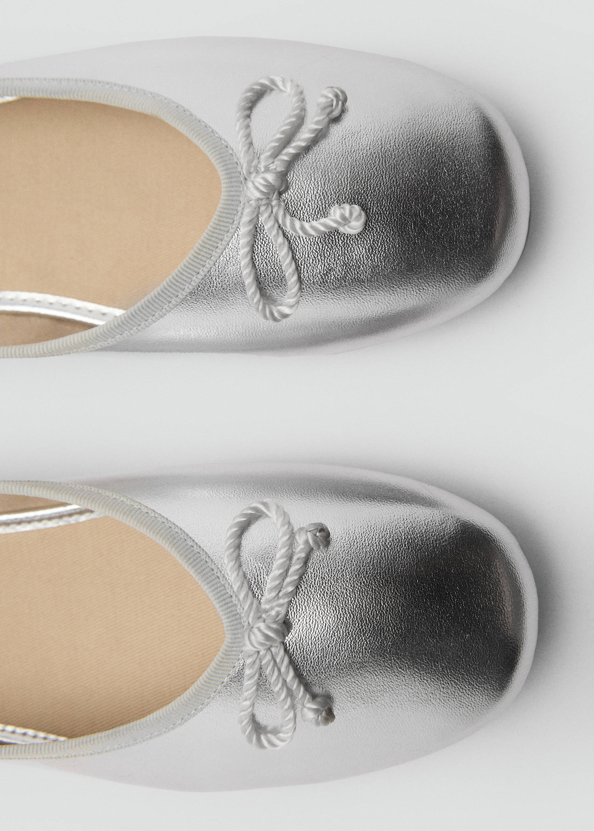 Metallic ballet flats with bow - Details of the article 1