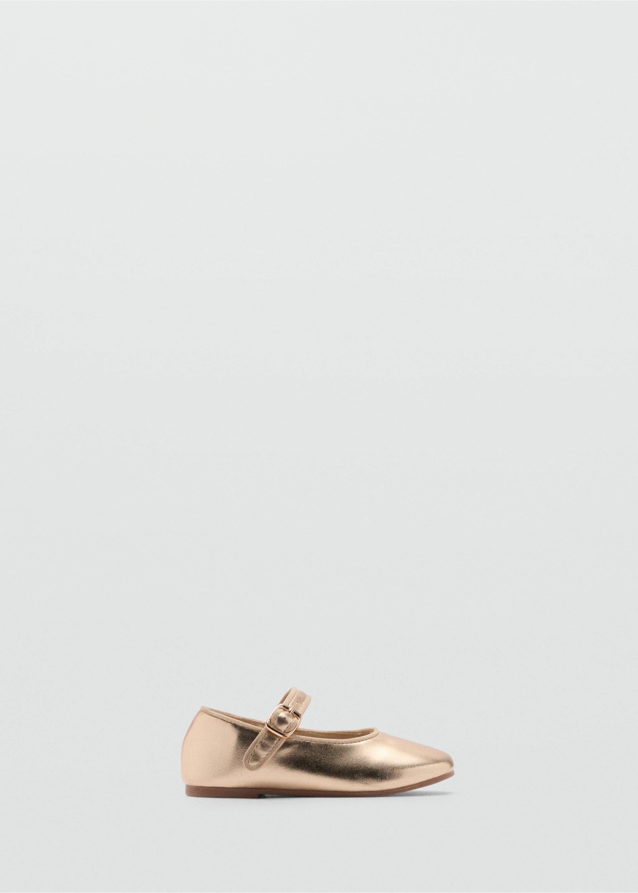 Ballet flats with metallic strap - Article without model, Gold. Ref: 87054081-00.