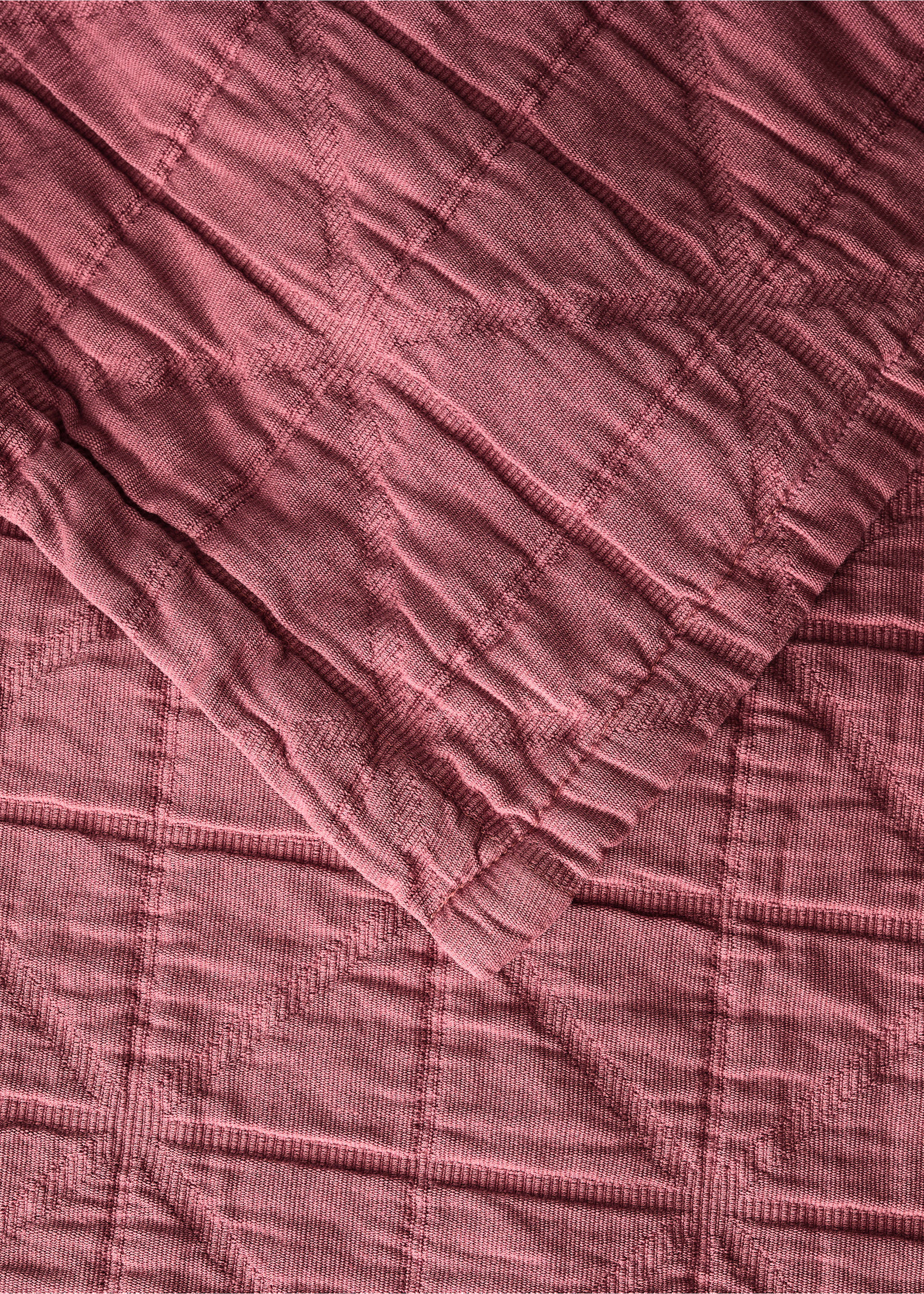 Children’s cotton jacquard garment-dyed rhombus bedspread for 90/105 cm bed - Details of the article 1, Pink. Ref: 87054083-00.