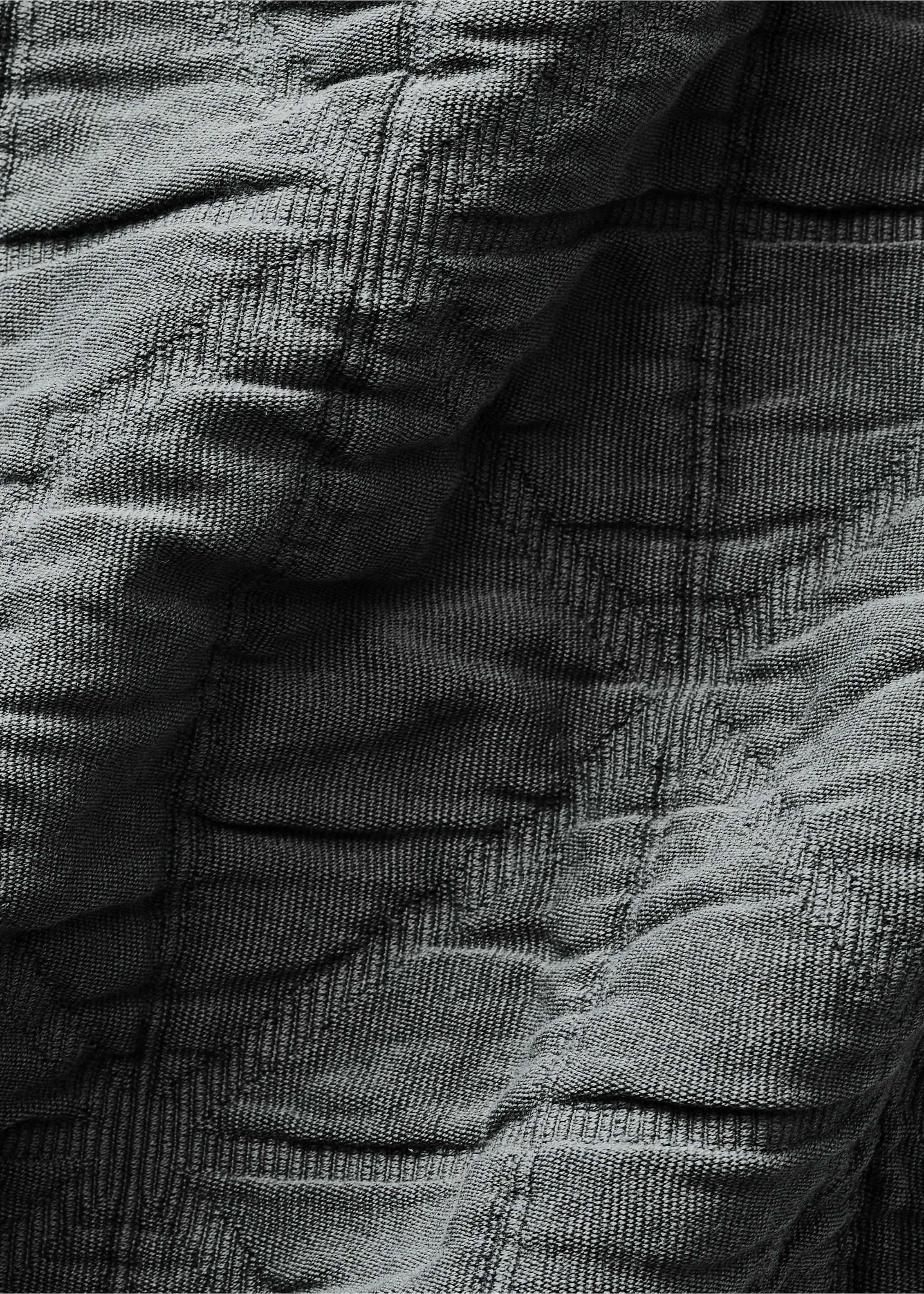 Colcha infantil algodón garment-dyed jacquard rombos cama 90/105 cm - Detalle del artículo 1, Gris. Ref: 87054083-00.