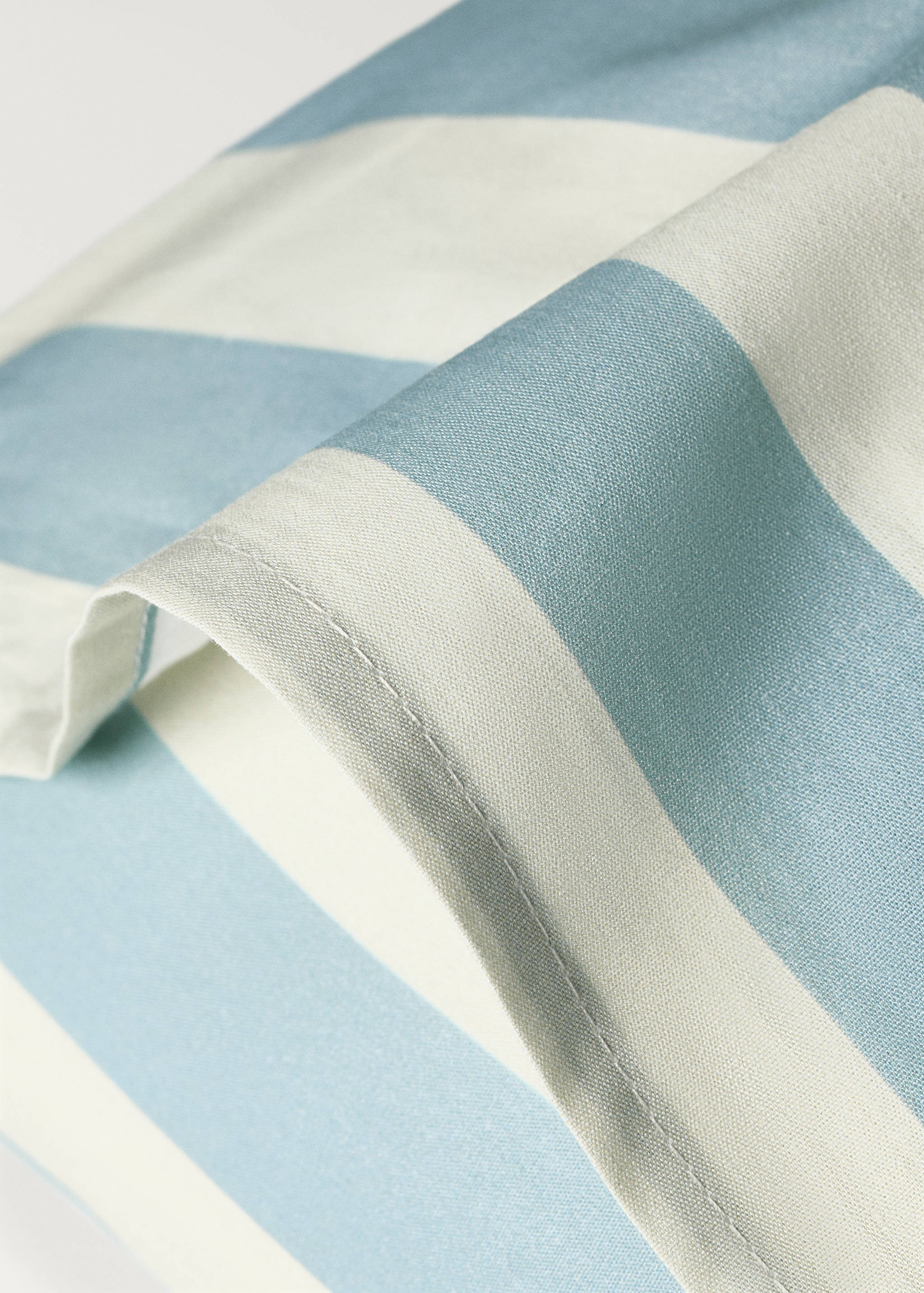 Cotton percale thick-striped children's pillowcase, 30x50 cm - Details of the article 1