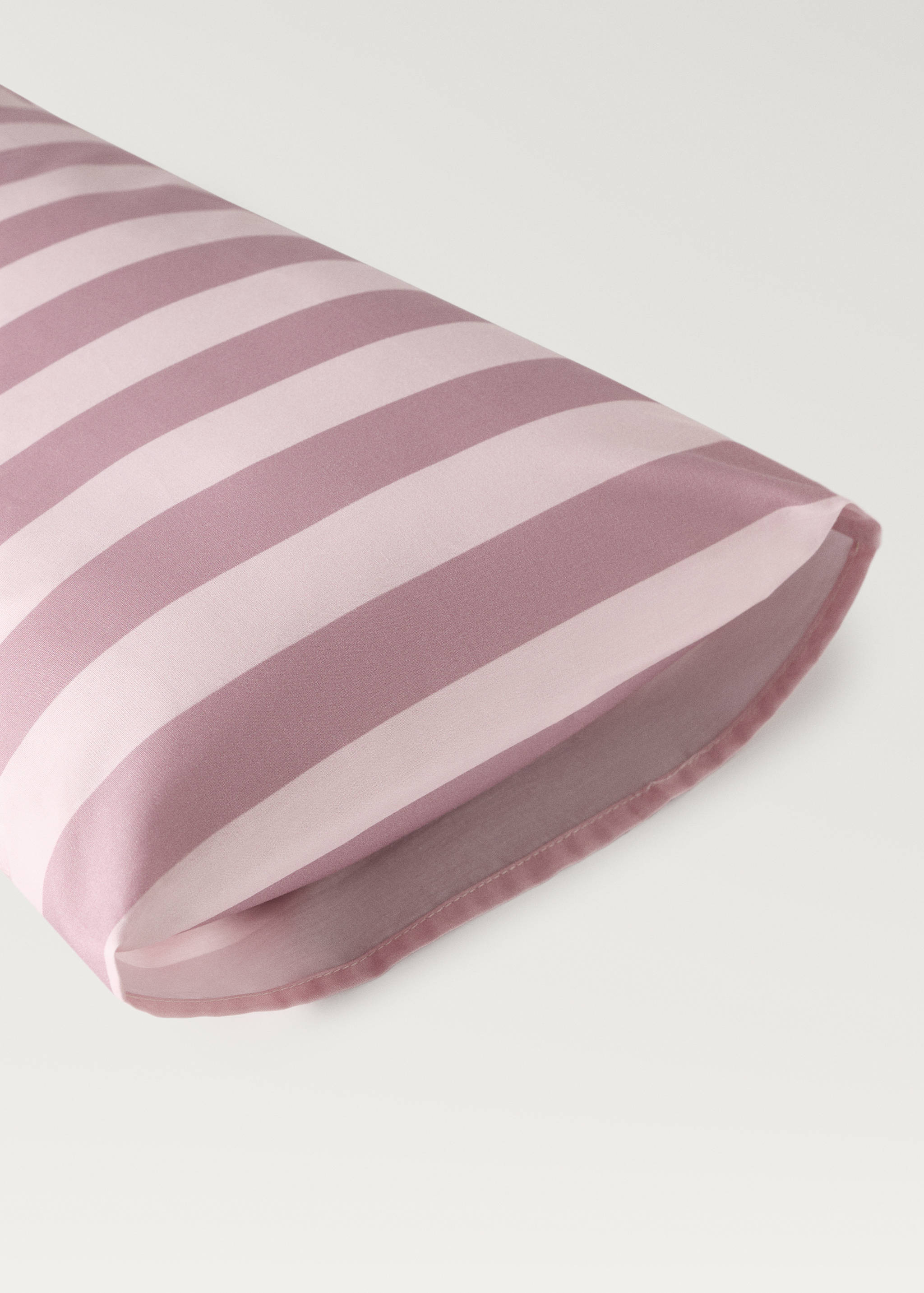 Cotton percale thick-striped children's pillowcase, 30x50 cm - Details of the article 1