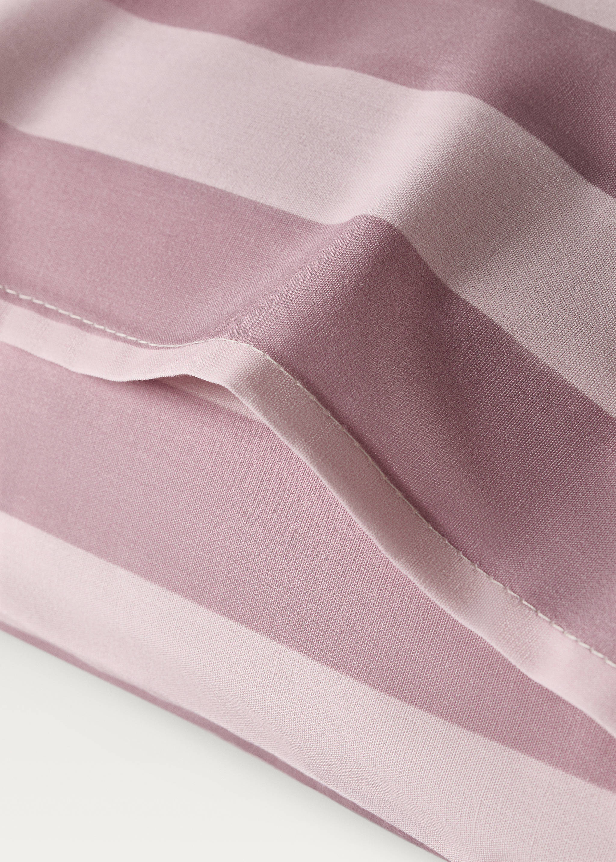 Cotton percale thick-striped children's pillowcase, 30x50 cm - Details of the article 2