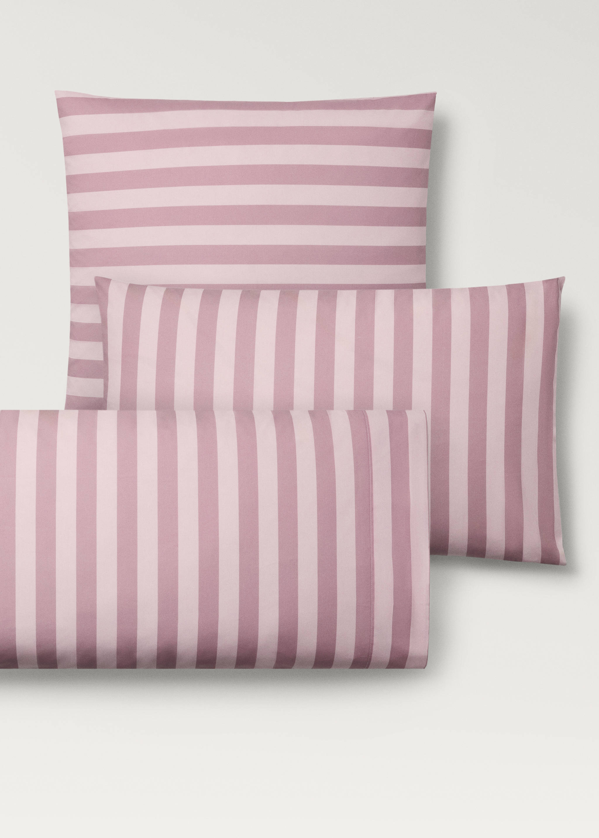 Cotton percale thick-striped children's pillowcase, 30x50 cm - Details of the article 3