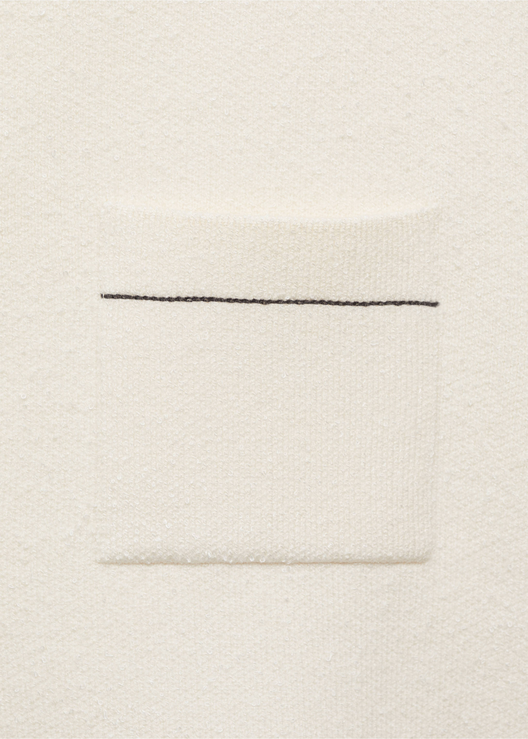 Cárdigan crop ribetes contraste - Detalle del artículo 0, Crudo. Ref: 87054090-00.