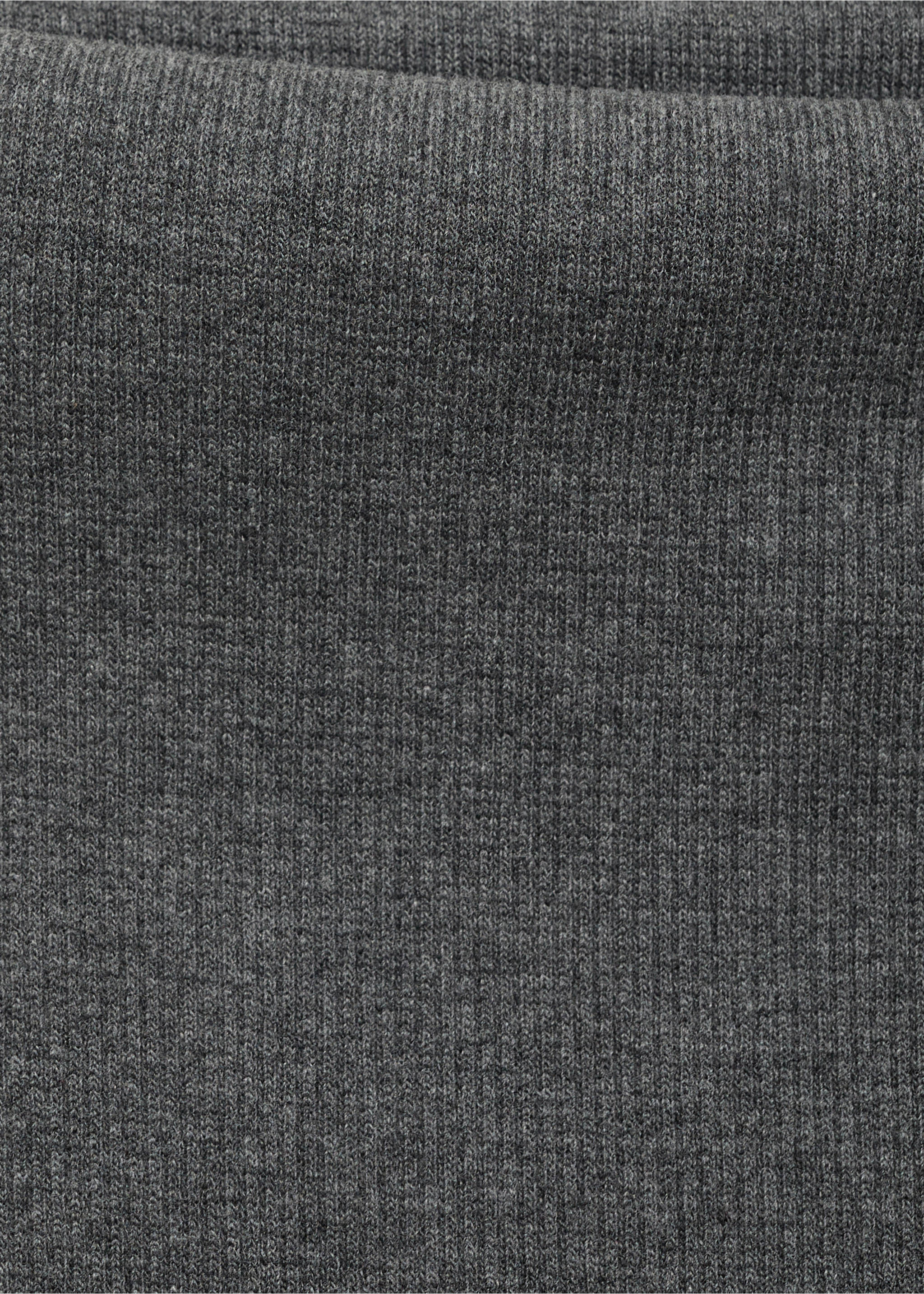 Calças à boca de sino de cintura com dobra - Pormenor do artigo 8, Cinzento. Ref: 87054091-00.