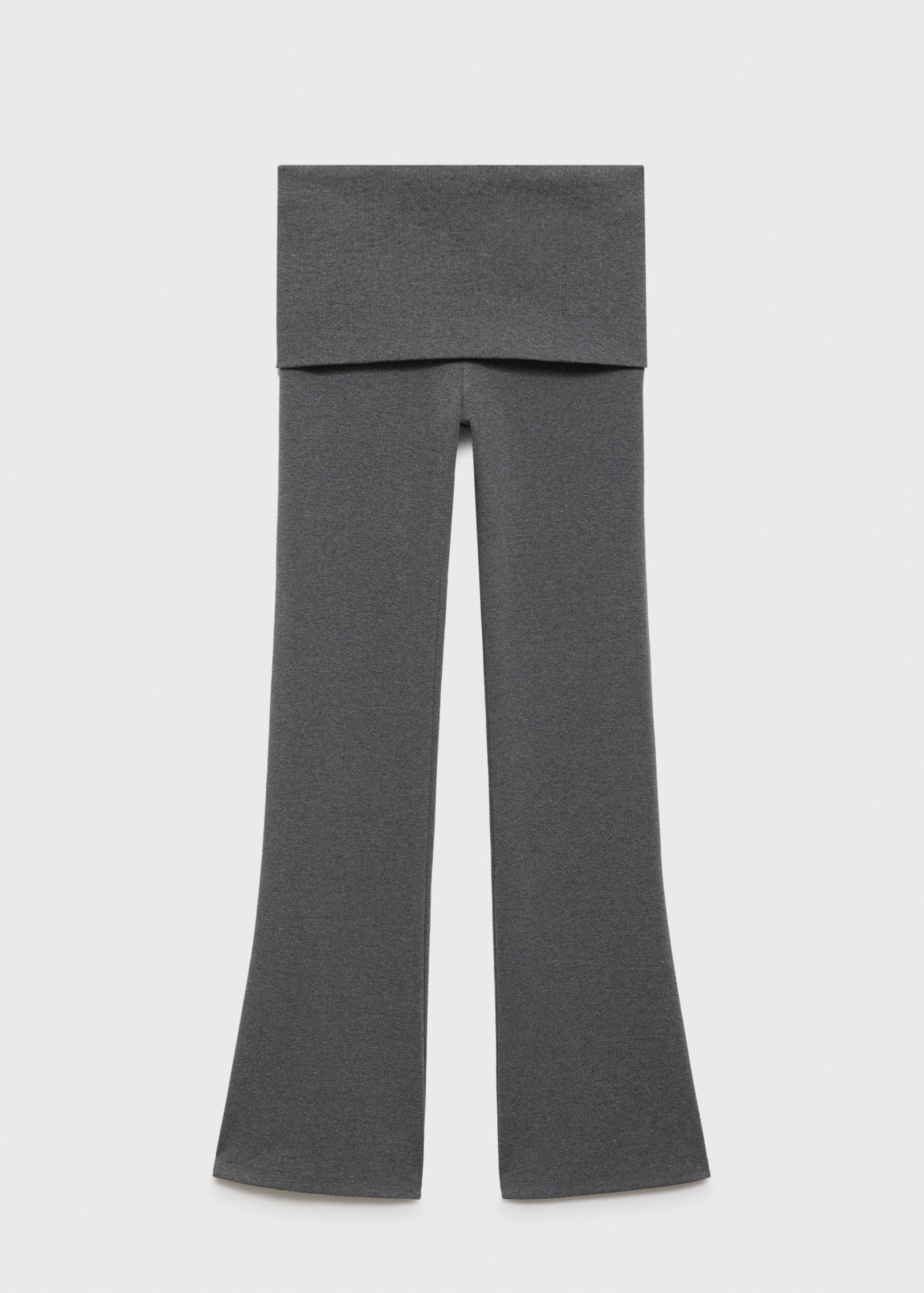 Flared trousers with turn-up waist - Article without model
