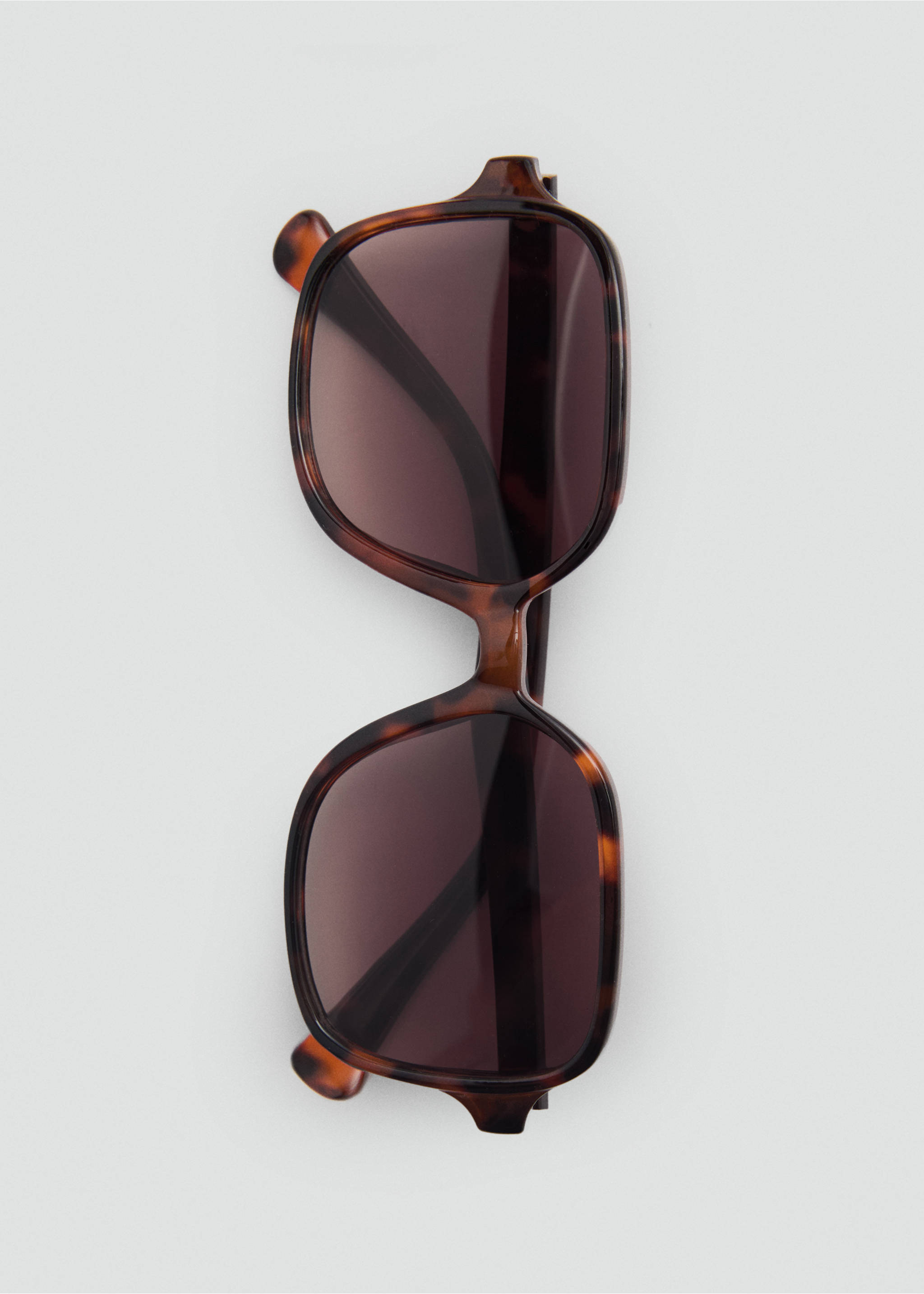 Gafas de sol montura cuadrada - Detalle del artículo 2, Chocolate. Ref: 87054387-00.