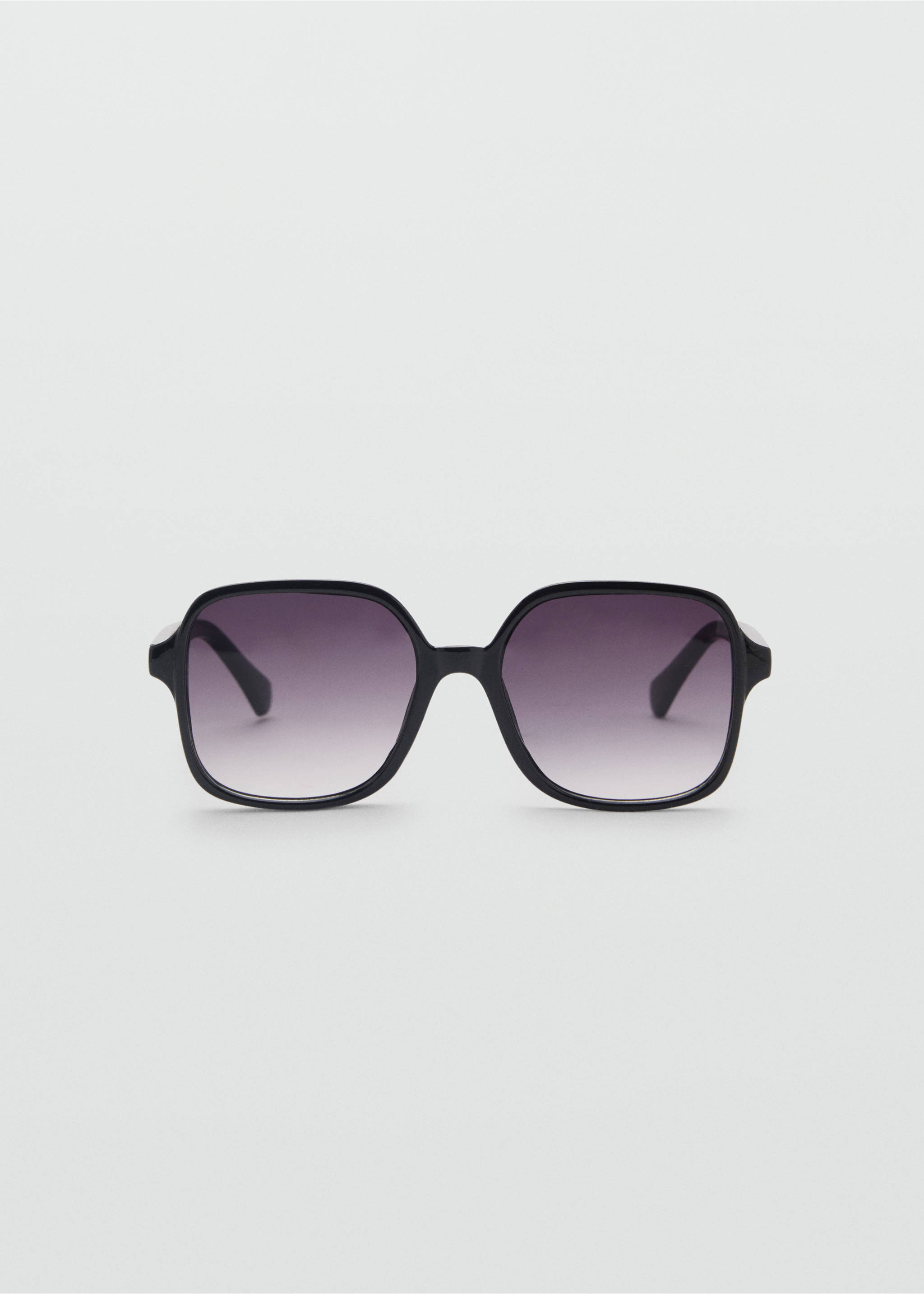 Sonnenbrille mit viereckiger Brillenfassung - Artikel ohne Model, Schwarz. Ref: 87054387-00.