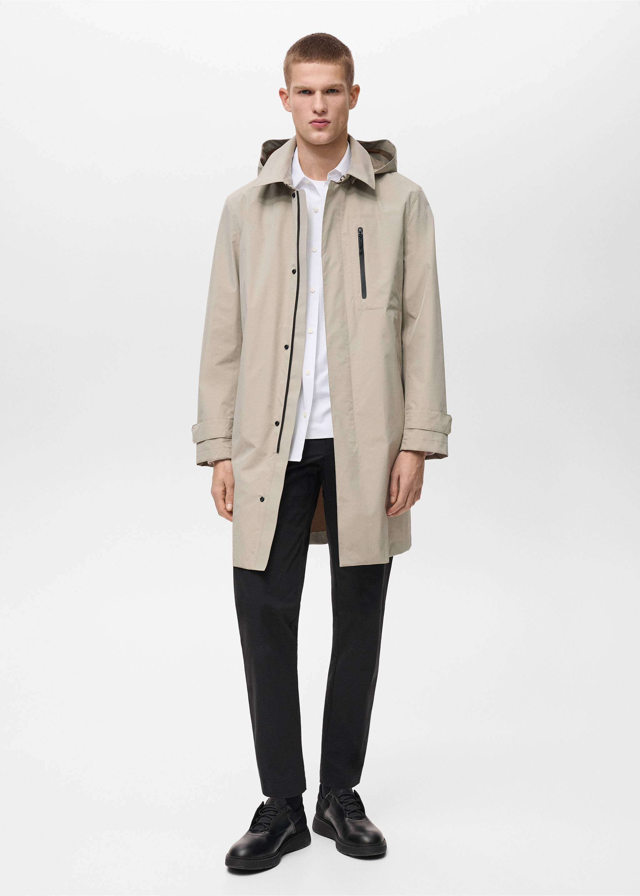 Parca waterproof tecnologia COOLMAX® - Pla general, Sorra. Ref: 87054388-00.