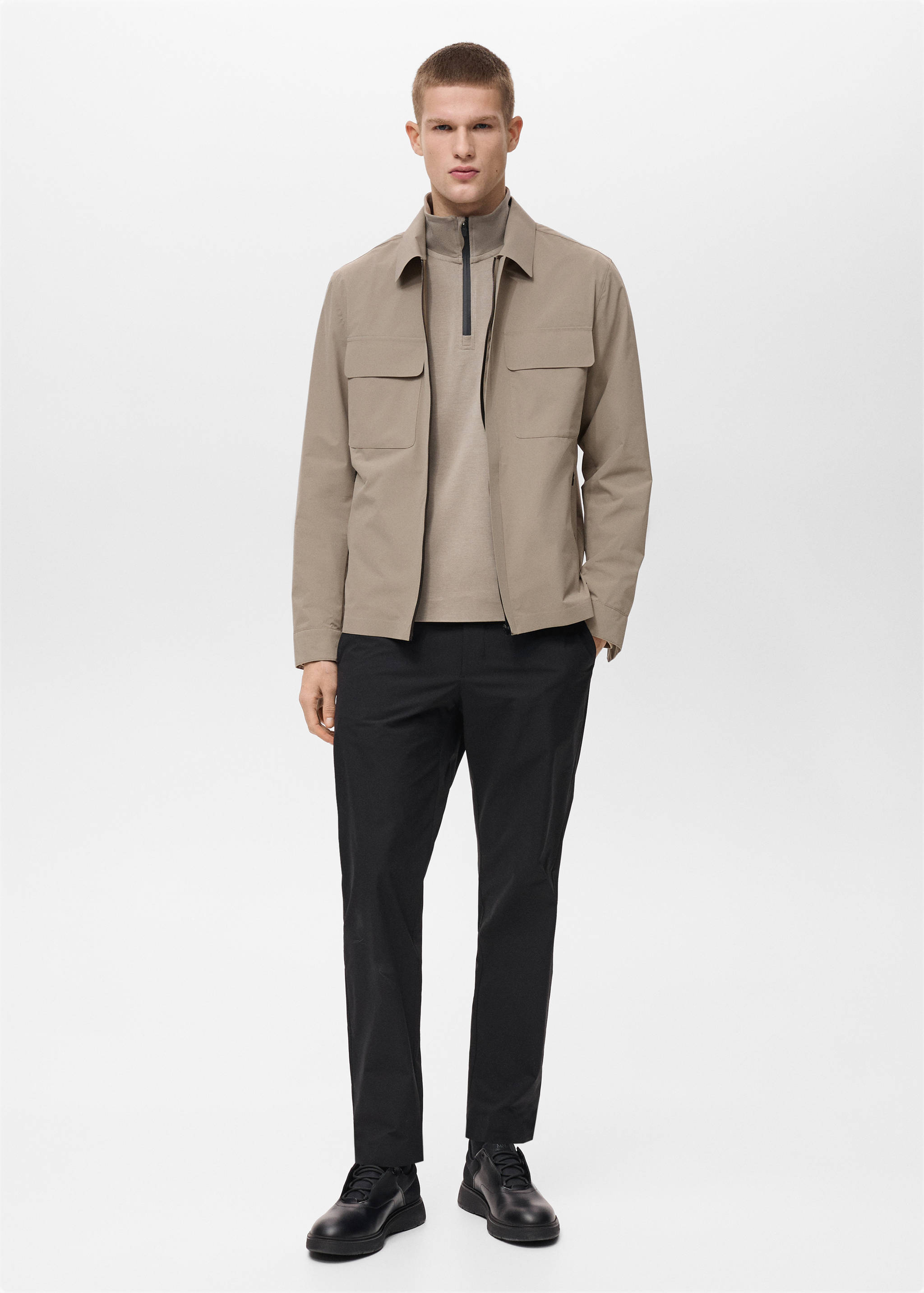 Chaqueta water-repellent bolsillos - Plano general